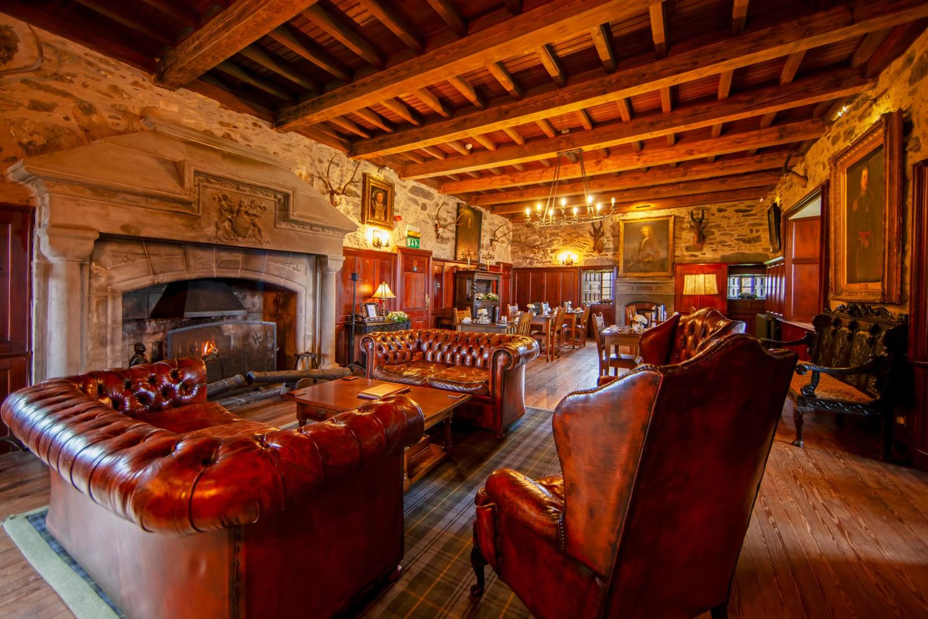 Seating area in Barcaldine Castle