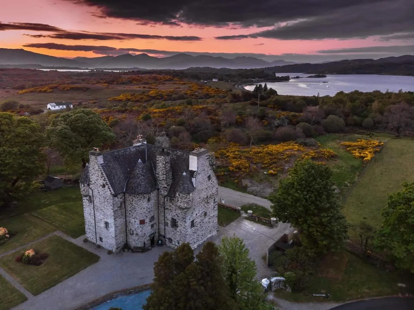 Natural landscape in Barcaldine Castle