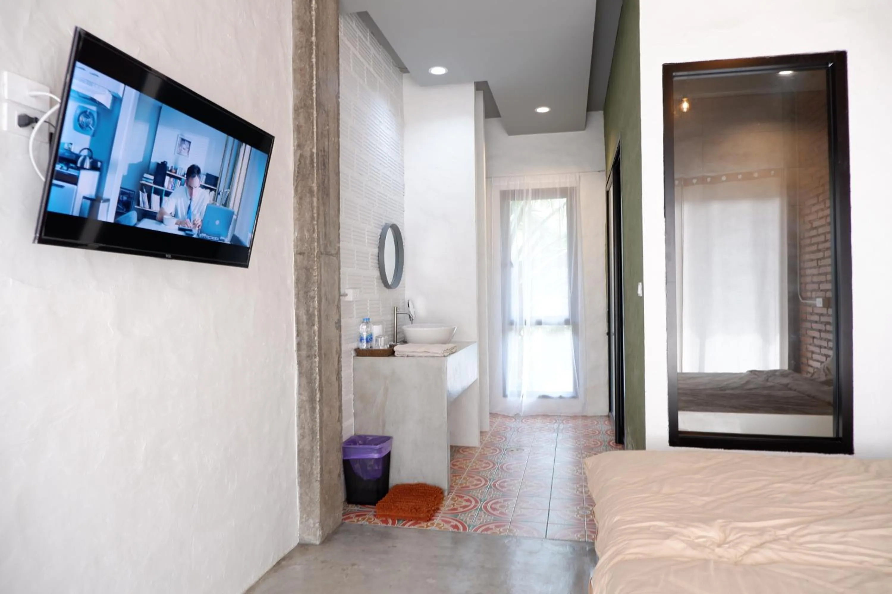 Communal lounge/ TV room in Black Elephant Boutique