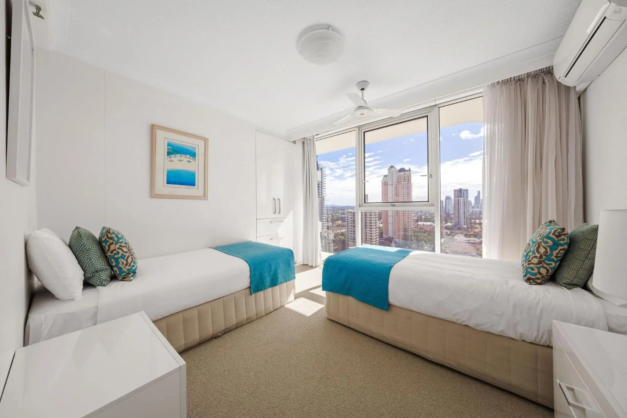 Bedroom, Bed in ULTIQA Beach Haven on Broadbeach