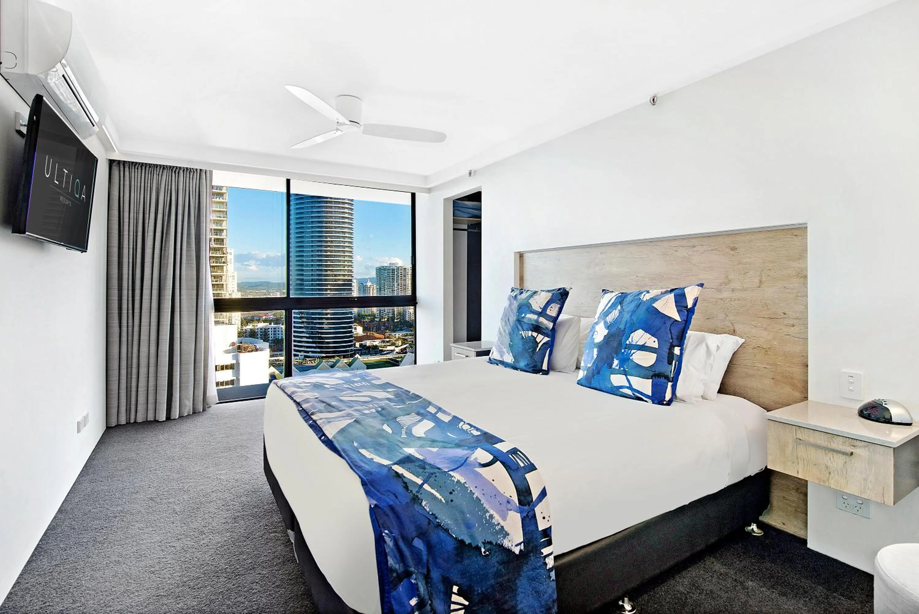 Bedroom, Bed in ULTIQA Beach Haven on Broadbeach