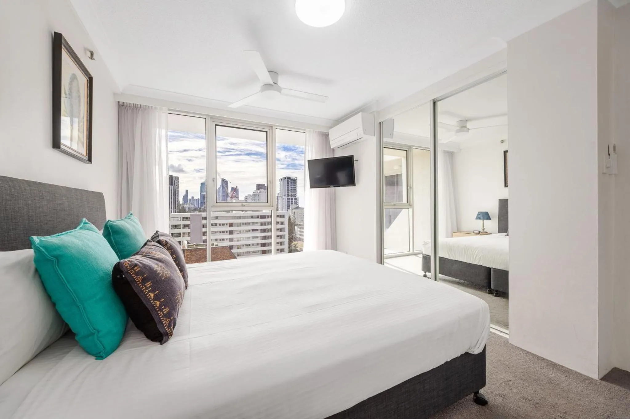 Bedroom, Bed in ULTIQA Beach Haven on Broadbeach