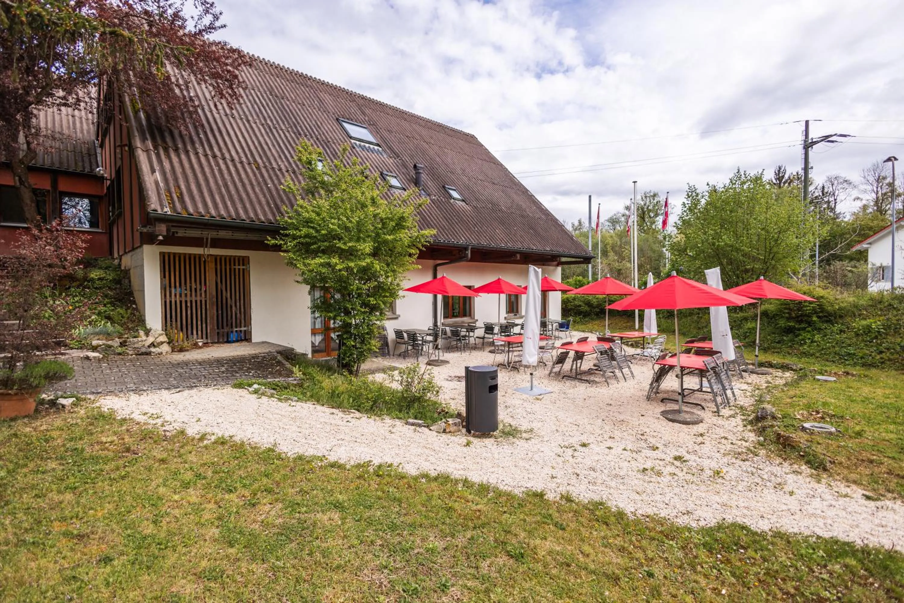 Garden in Delémont Youth Hostel