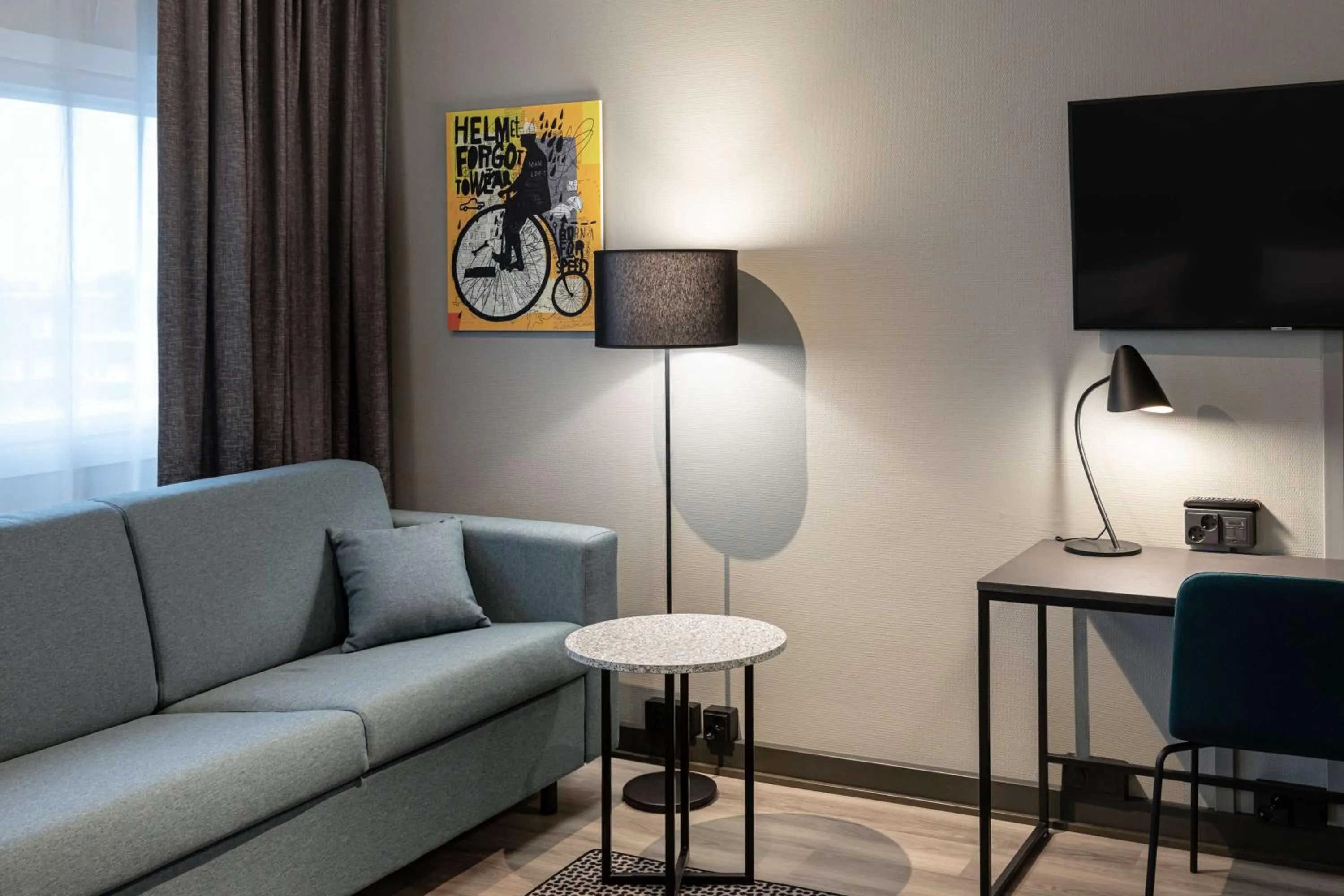 Bedroom in Scandic Pasila