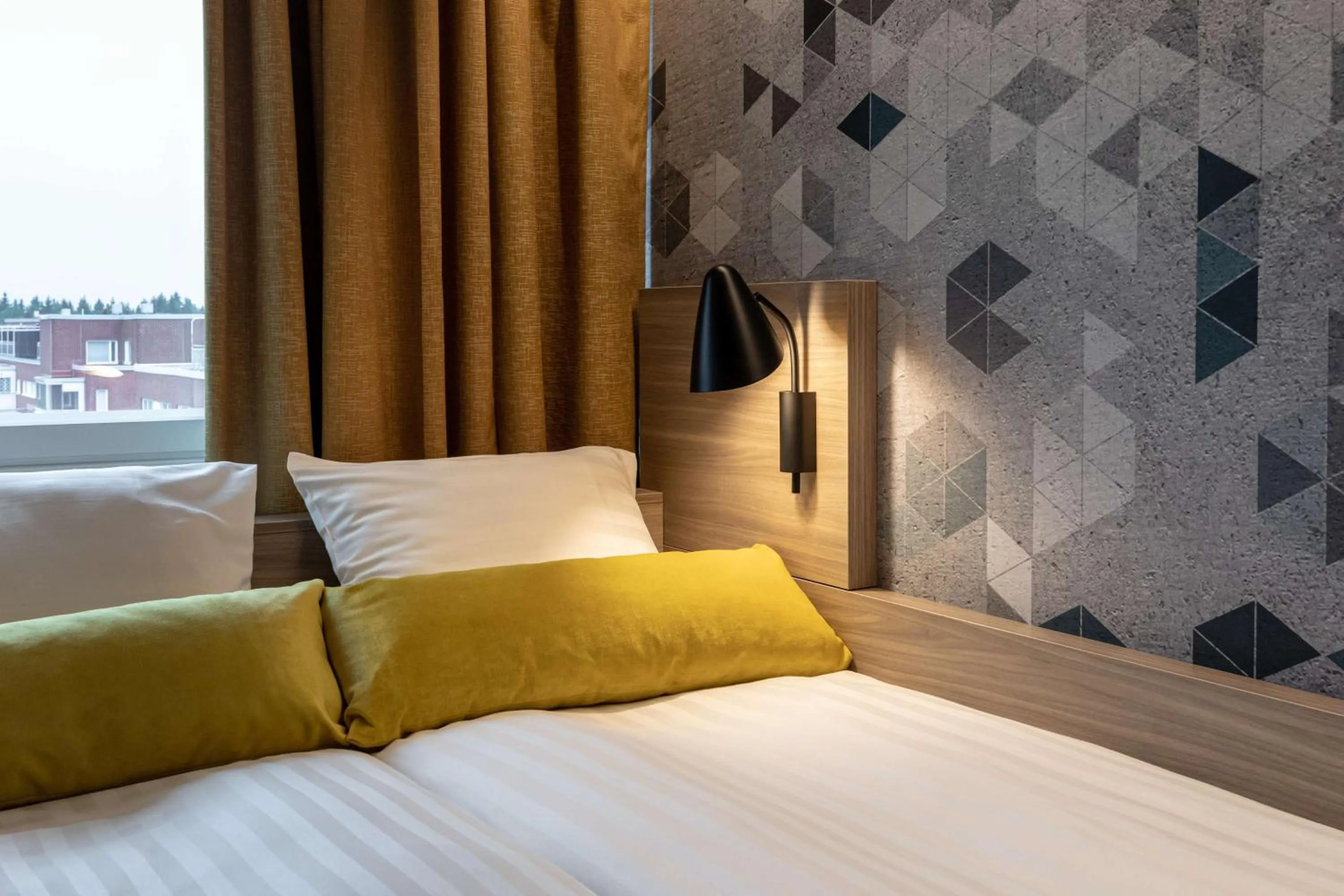 Bedroom, Bed in Scandic Pasila