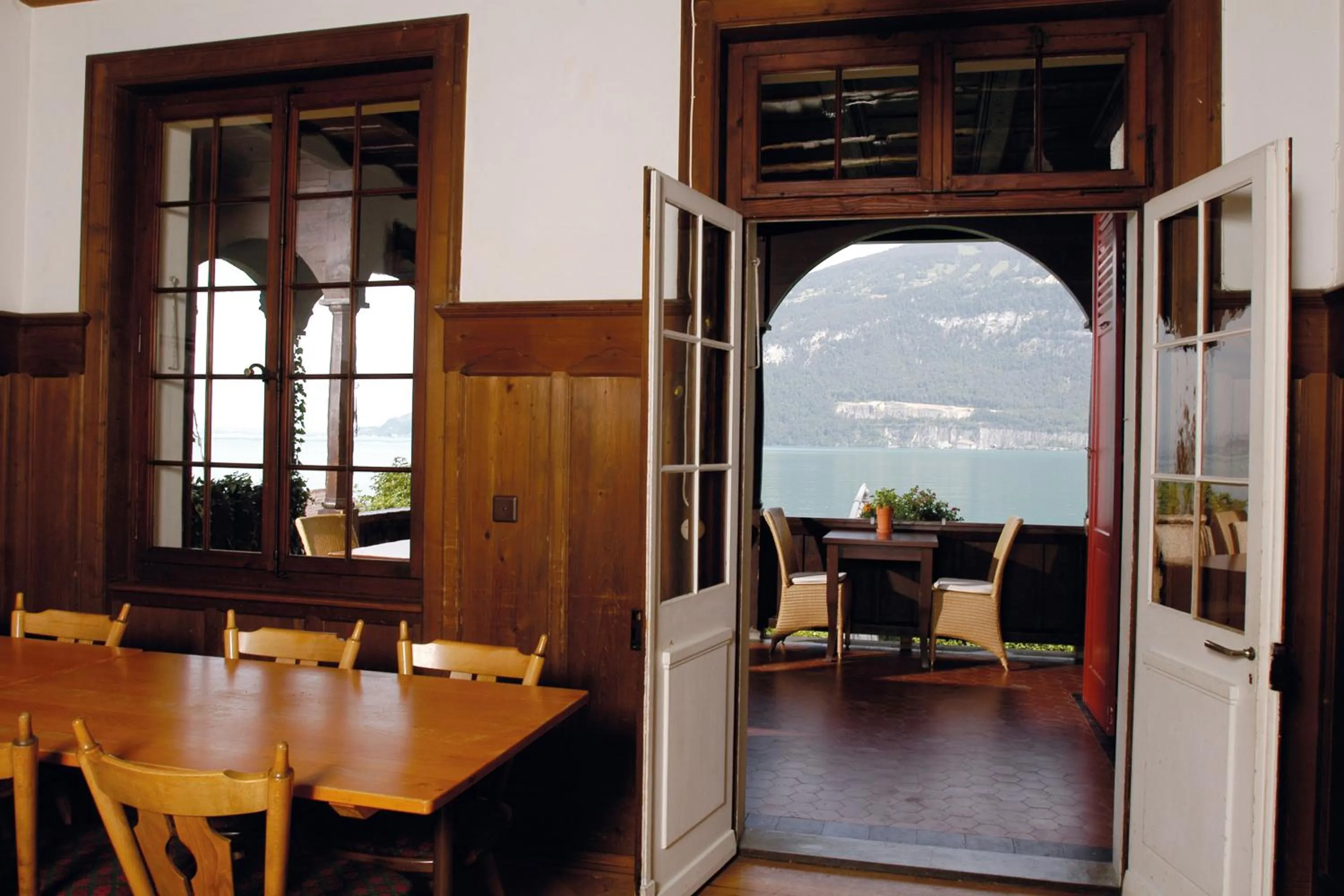 Balcony/Terrace in Leissigen Youth Hostel