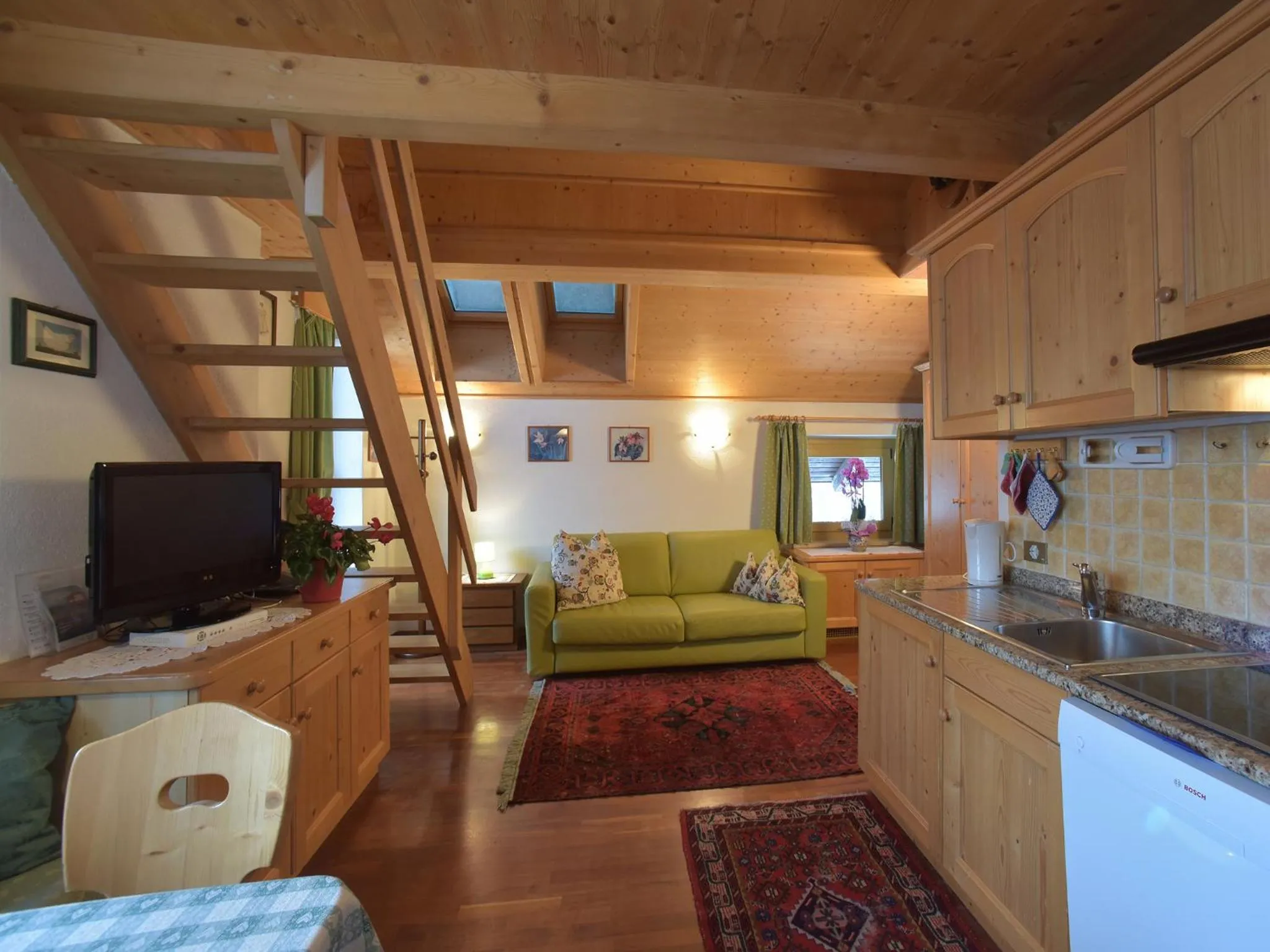 Kitchen or kitchenette in Residence Salvan