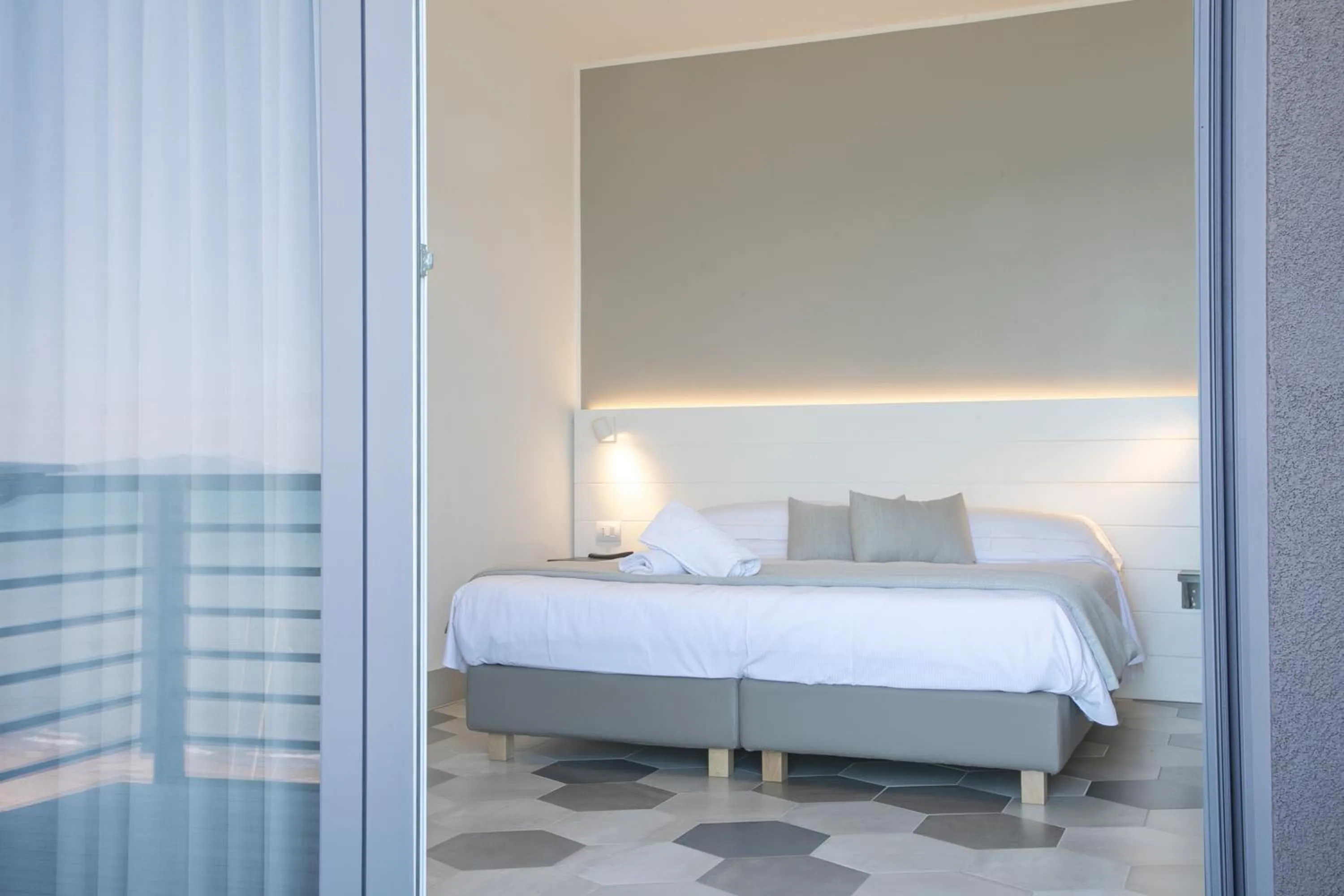 Bed in Hotel Villa Ambra