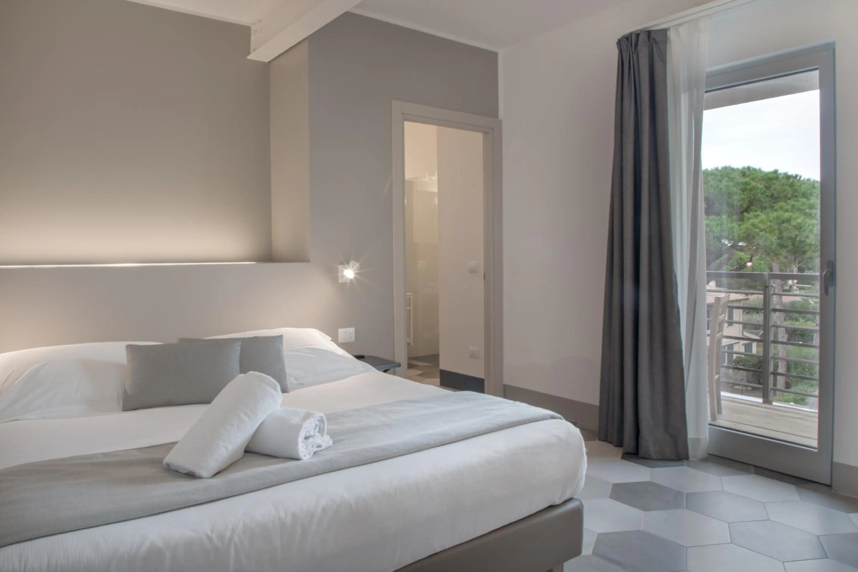 Bed in Hotel Villa Ambra