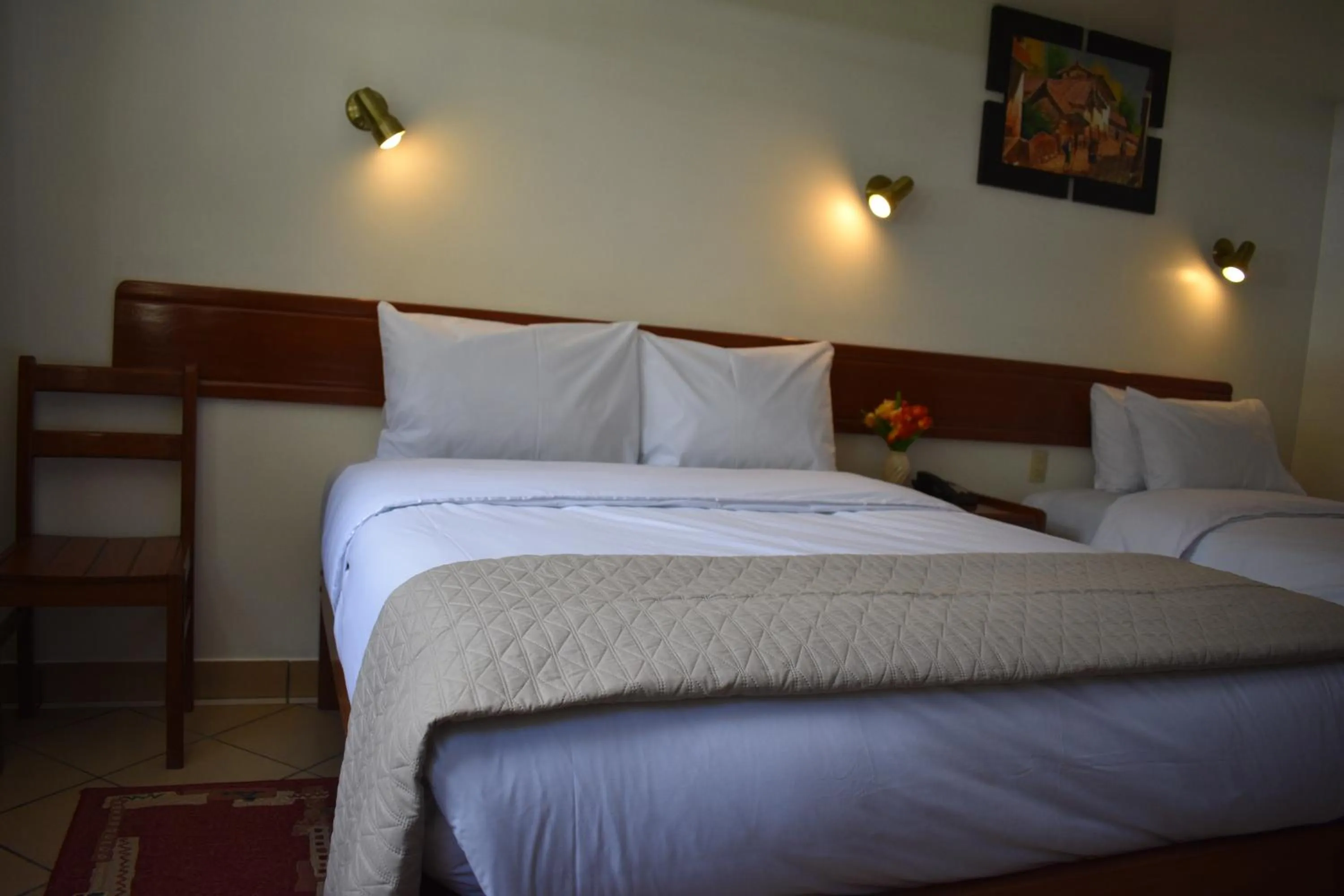 Bed in Casa De Luz Hotel