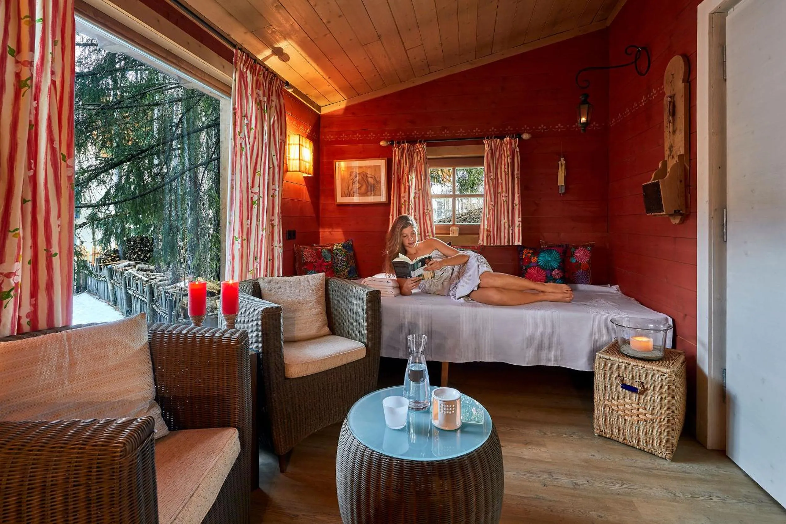 Sauna in Appartamenti La Sajun & Les Viles