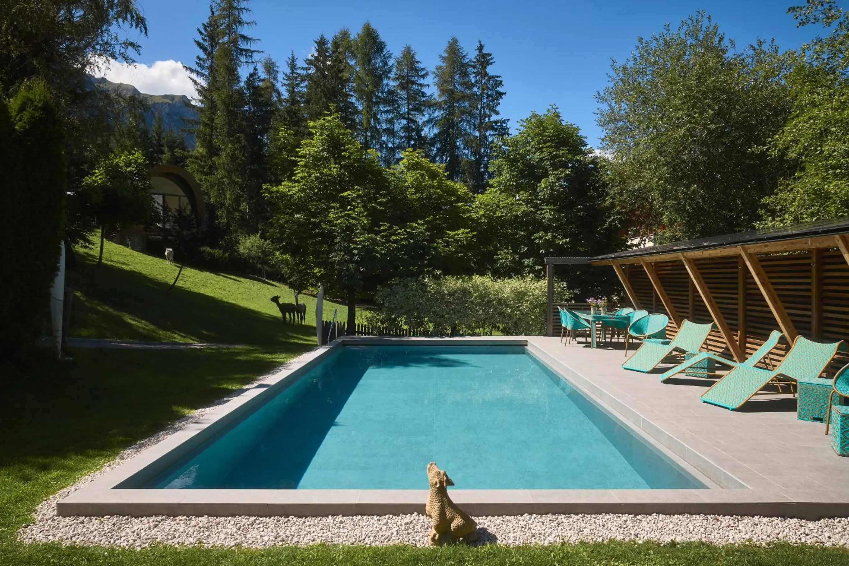 Swimming pool in Appartamenti La Sajun & Les Viles