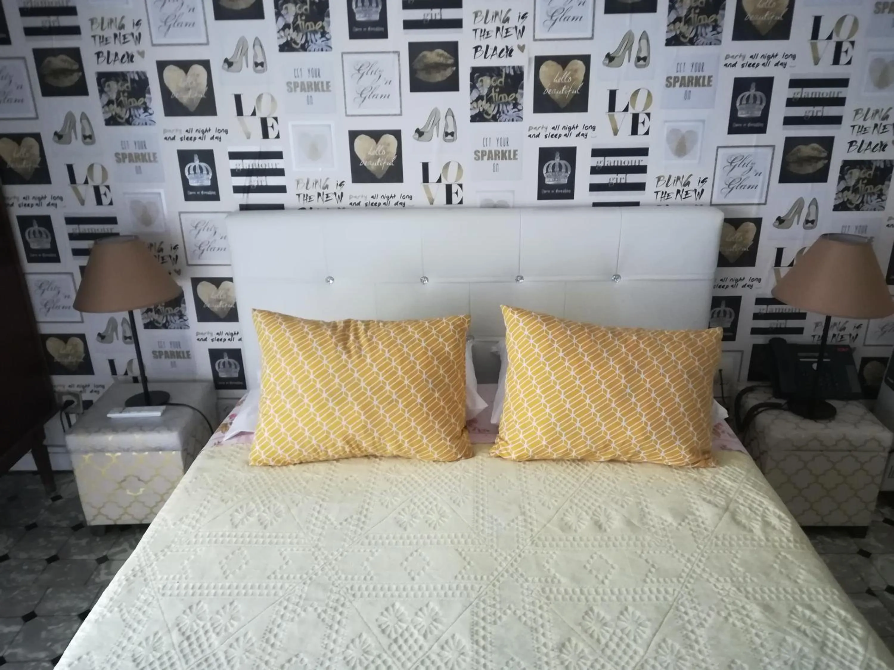 Bed in Hotel Cristo Rei