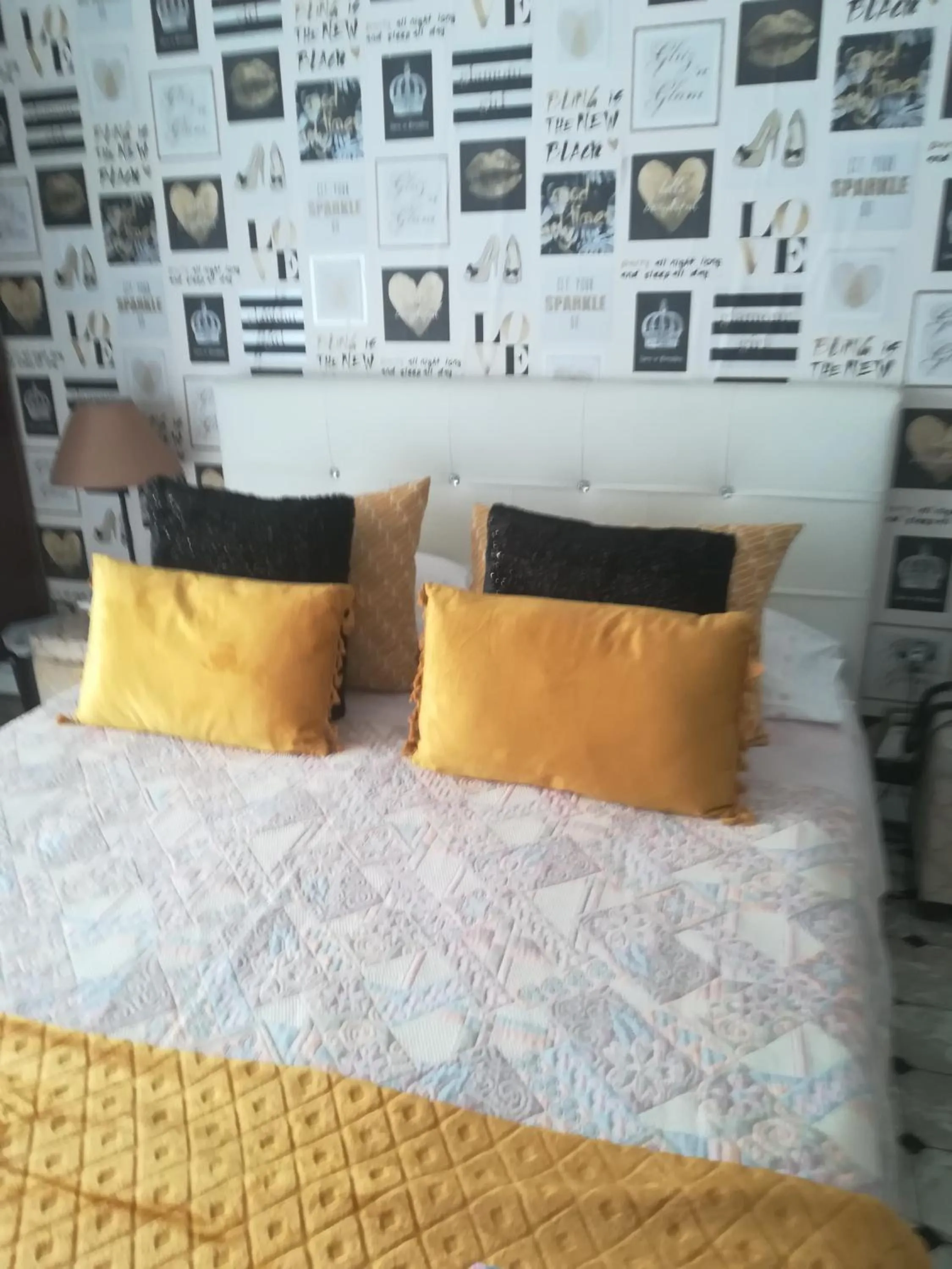 Bed in Hotel Cristo Rei