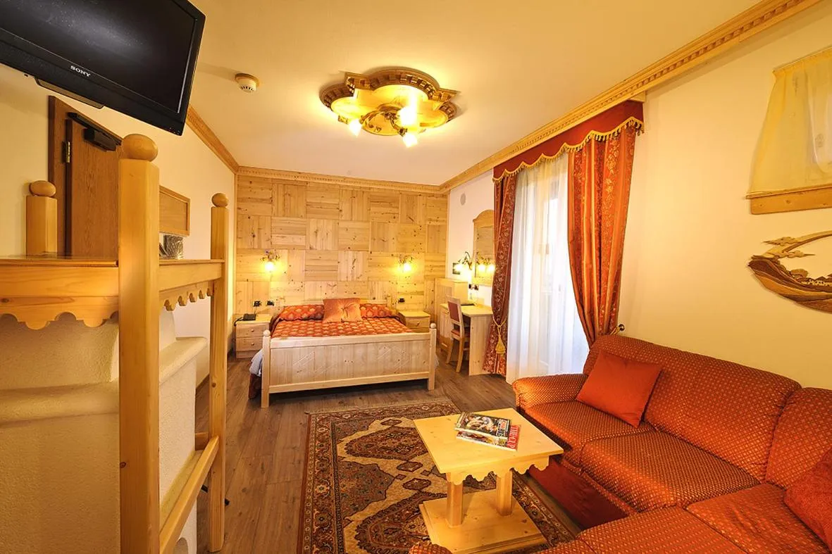 Bed in Hotel Panorama Wellness & Resort