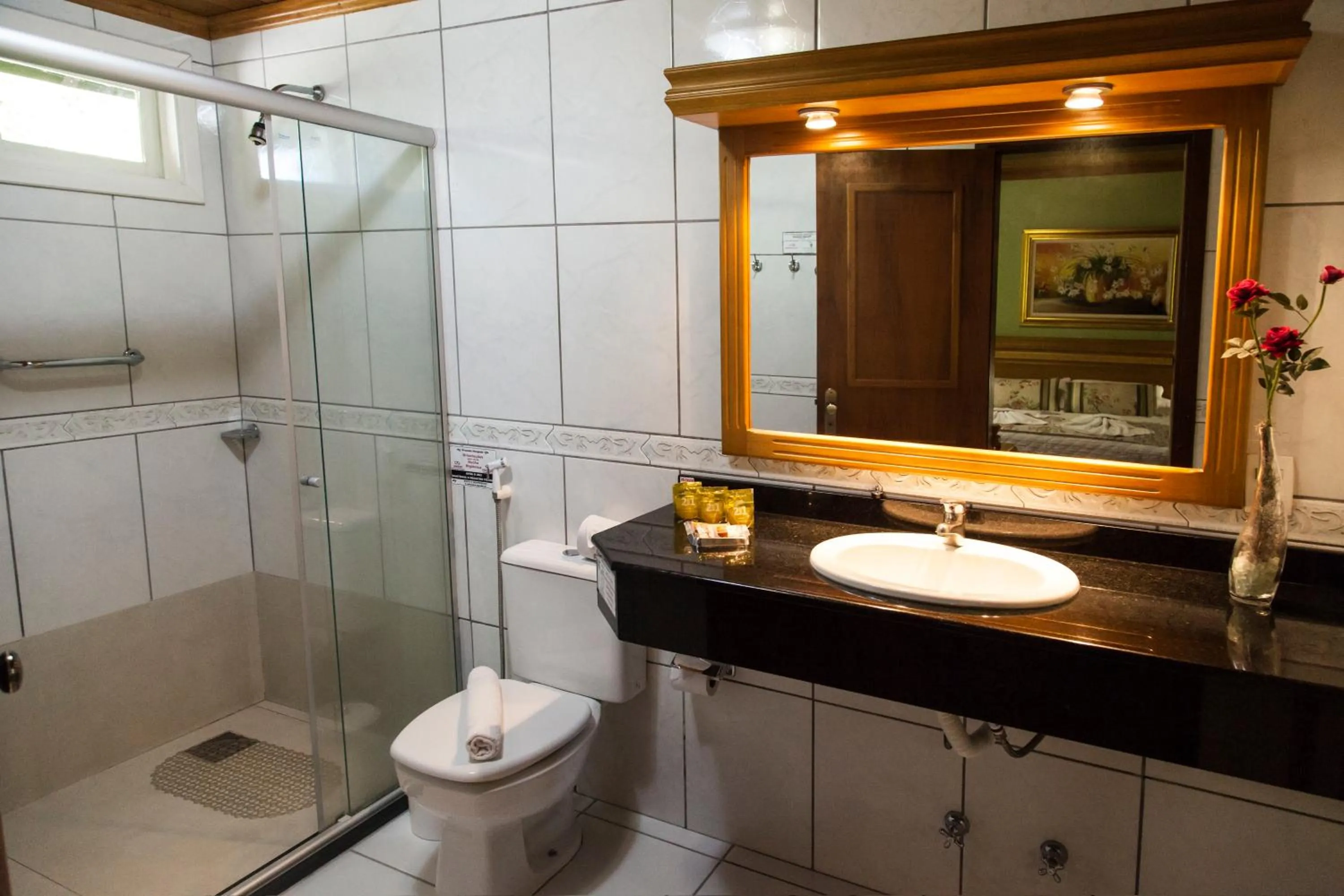 Shower in Pousada Águia Branca