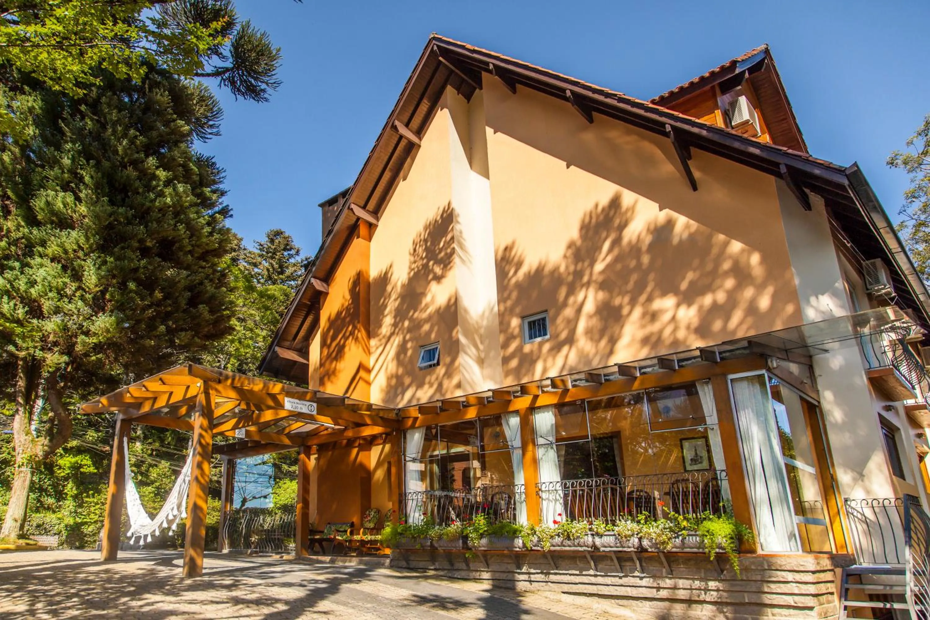 Patio in Pousada Águia Branca