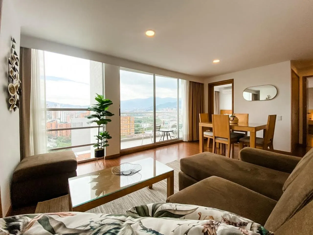 Balcony/Terrace, Bed in Affinity ApartaHotel - Extended Stay