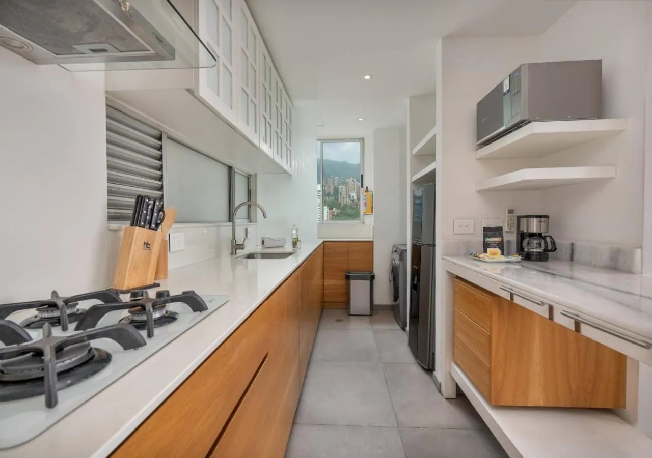 Kitchen or kitchenette in Affinity ApartaHotel - Extended Stay