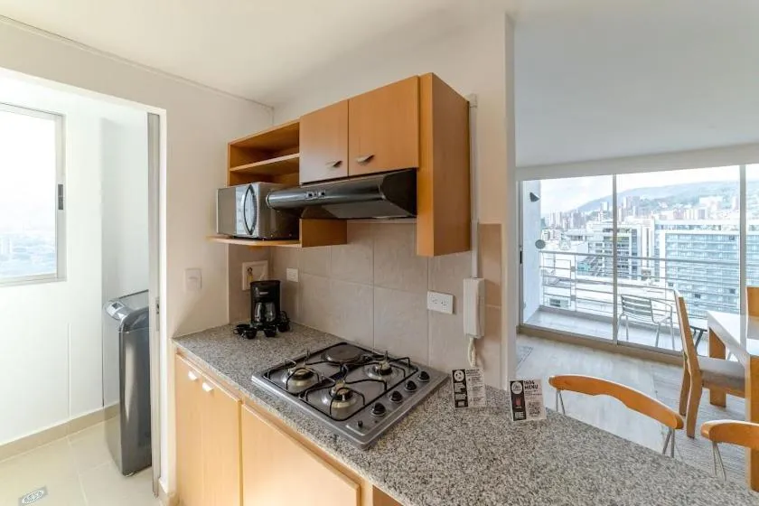 Kitchen or kitchenette in Affinity ApartaHotel - Extended Stay