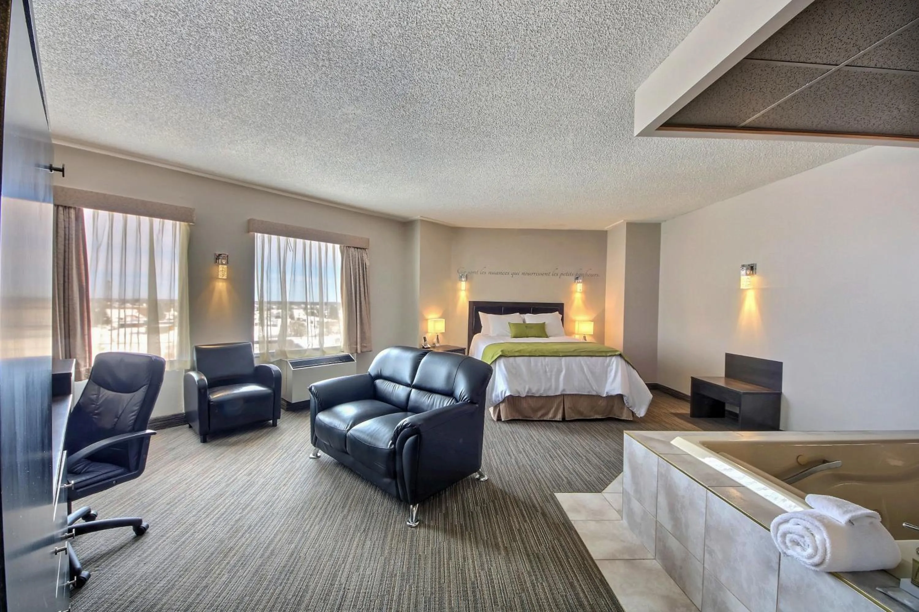 Bed in Hôtel du Jardin