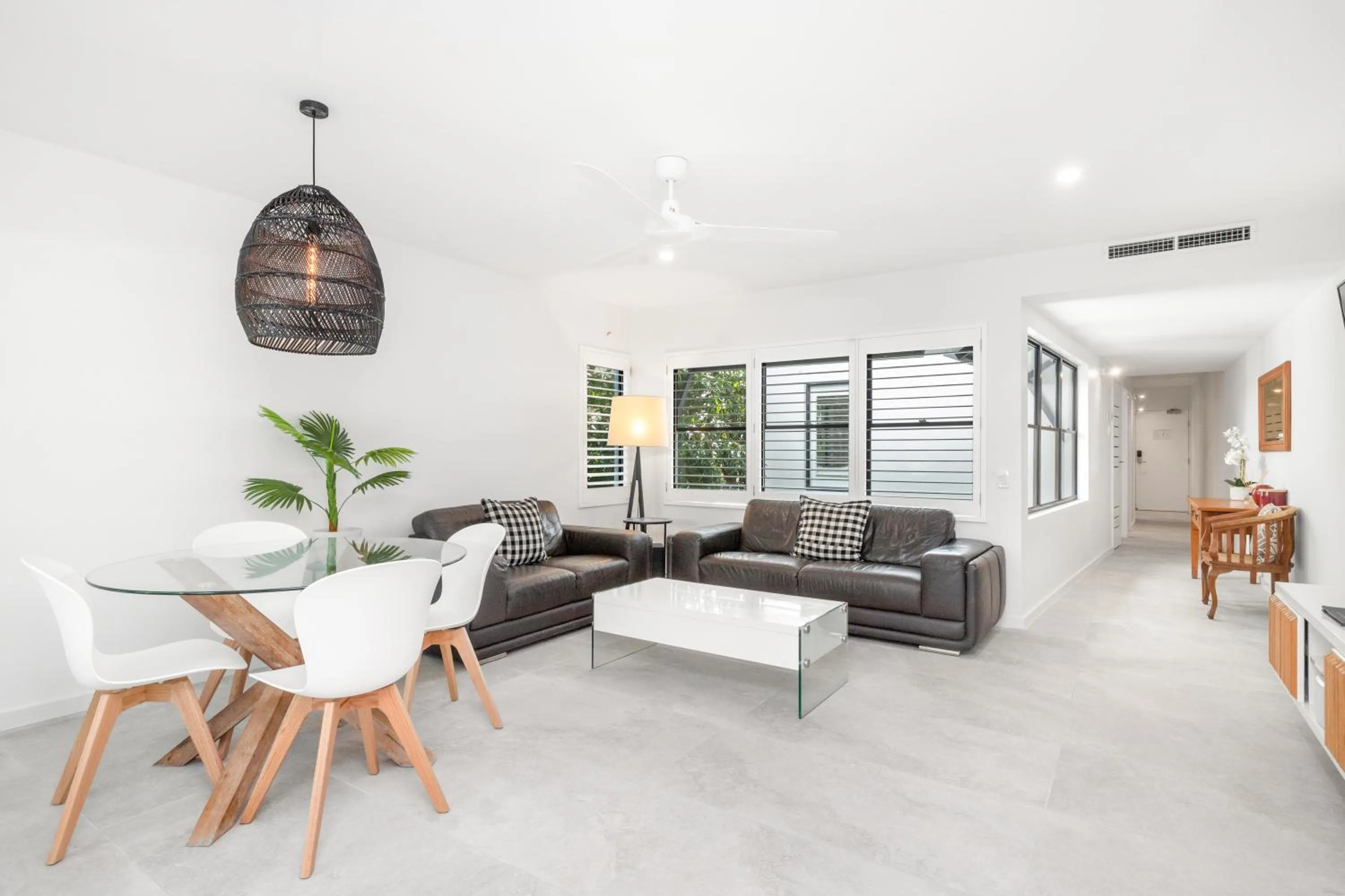 Living room in Bella Casa Noosa