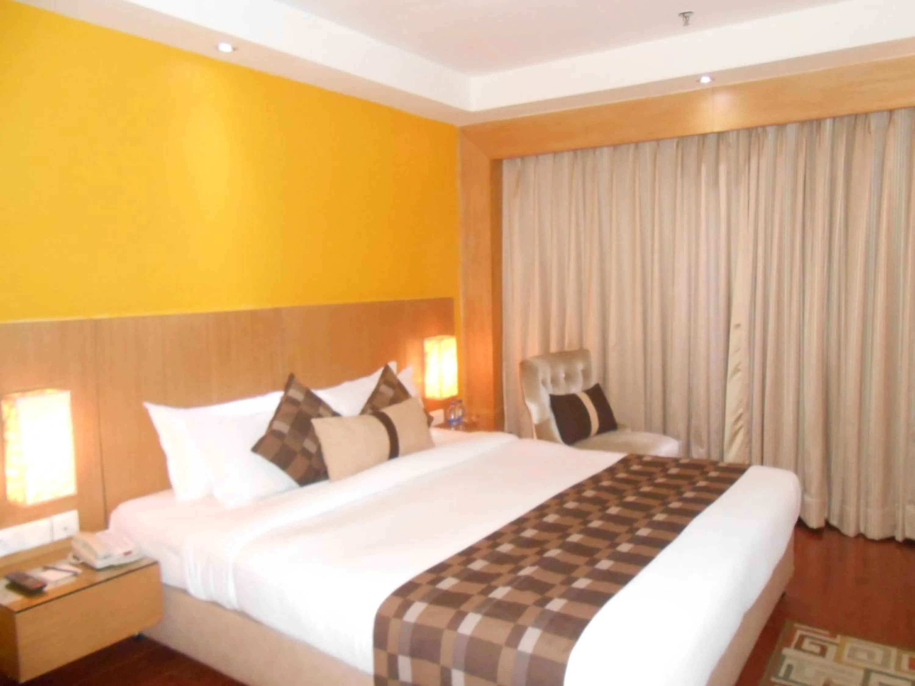 Decorative detail, Bed in Siamton Inn- A Cygnett Collection