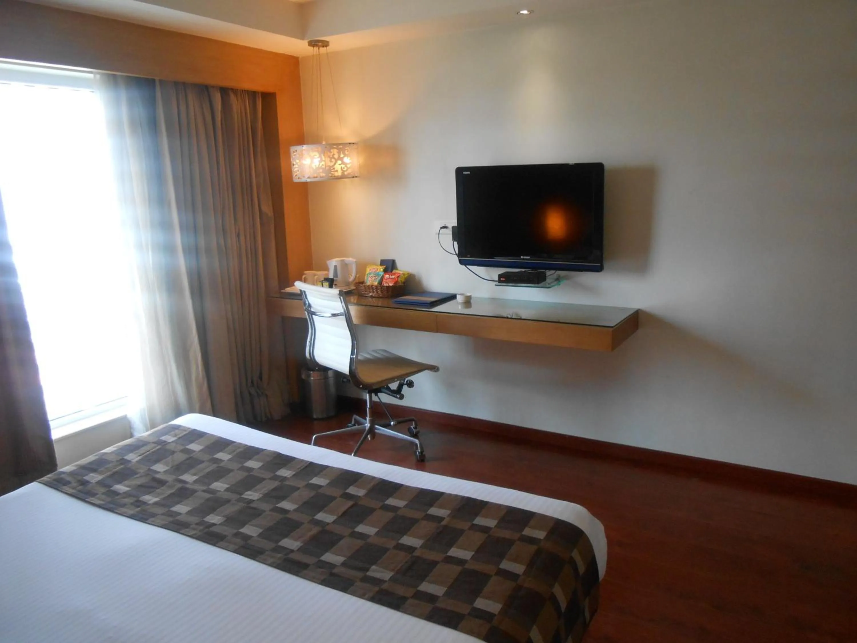 Decorative detail, Bed in Siamton Inn- A Cygnett Collection