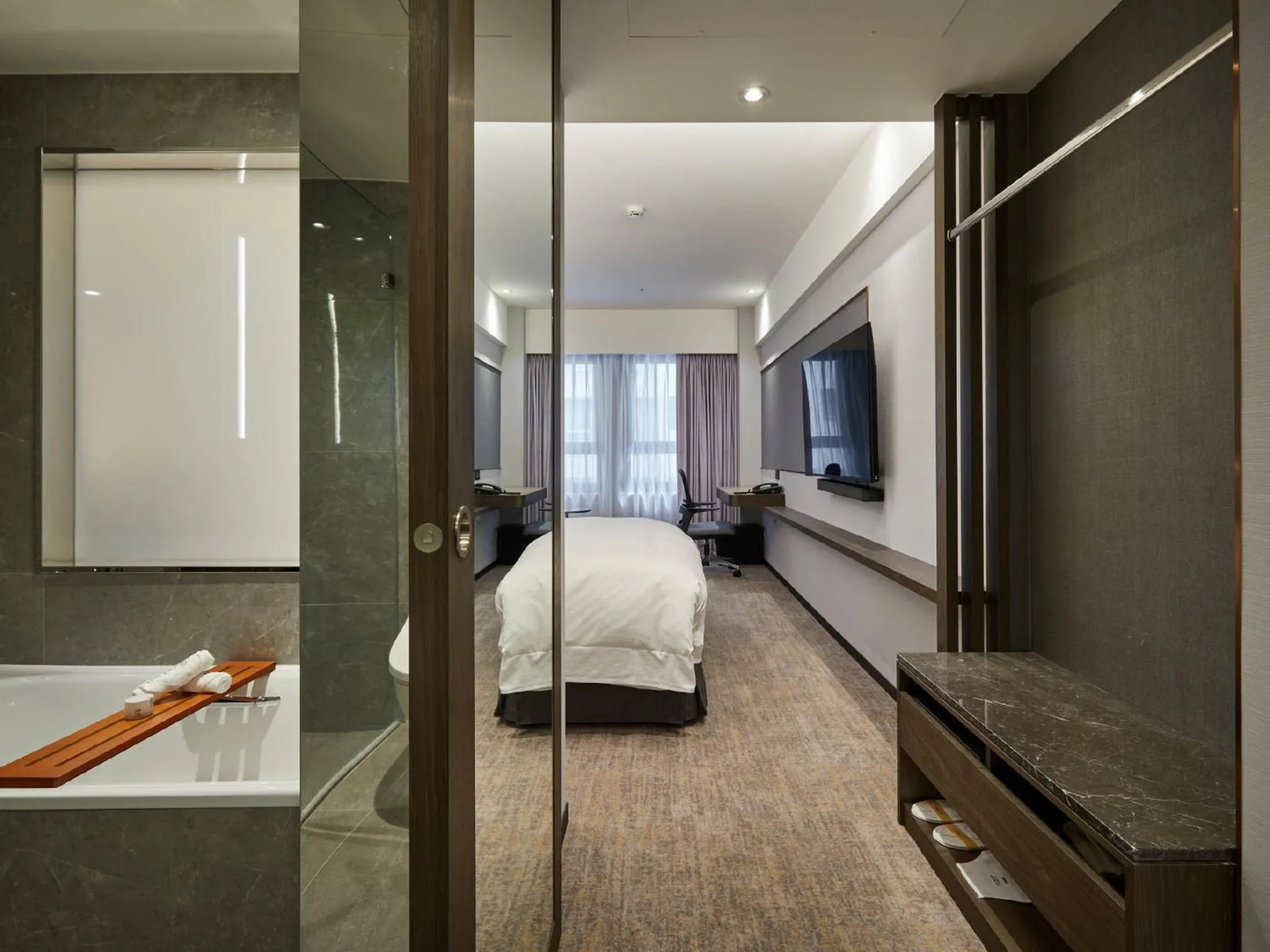 Photo of the whole room, Bed in The Tango Hotel Taipei Linsen