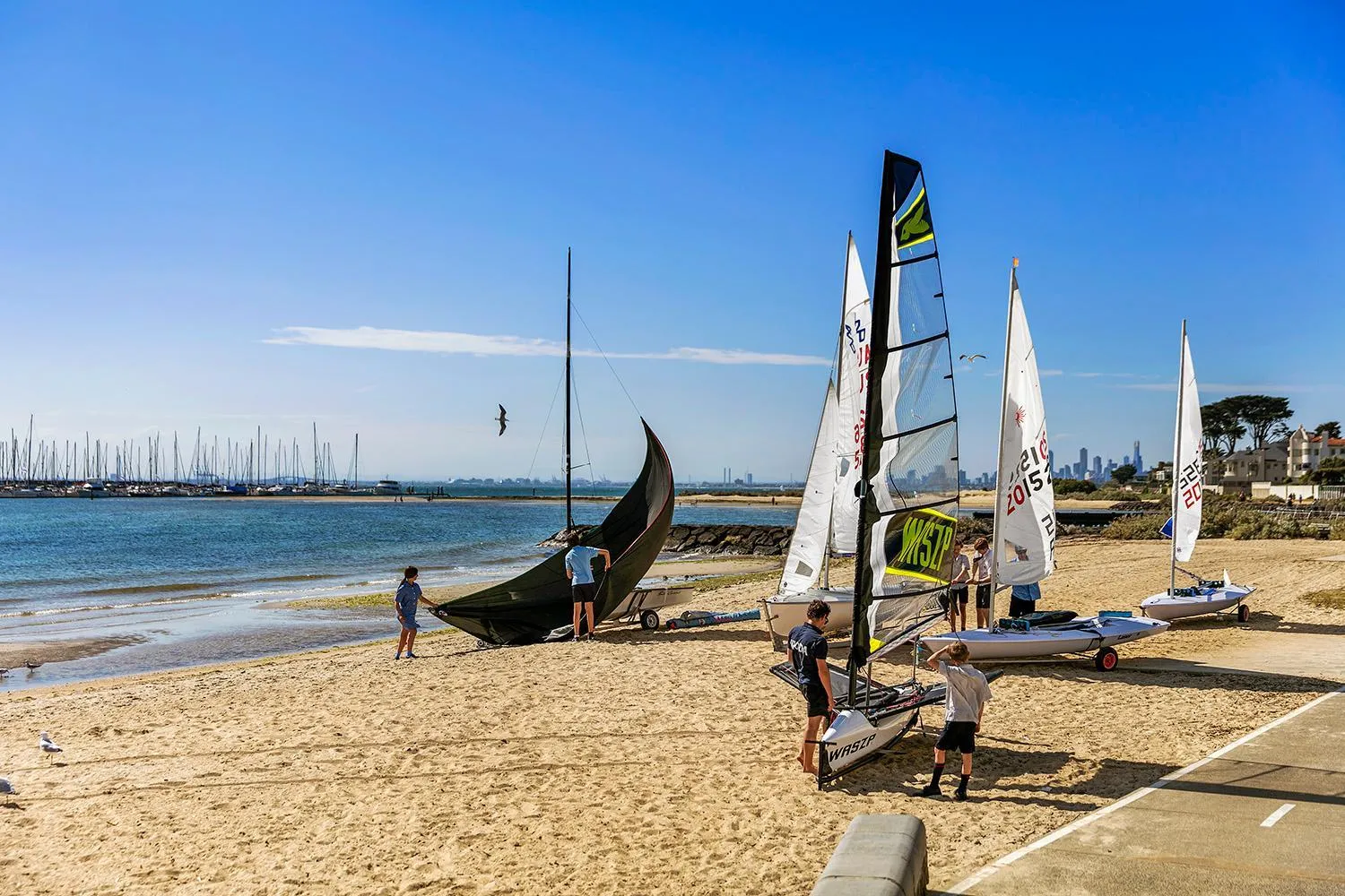 Beach in Quest Brighton on the Bay