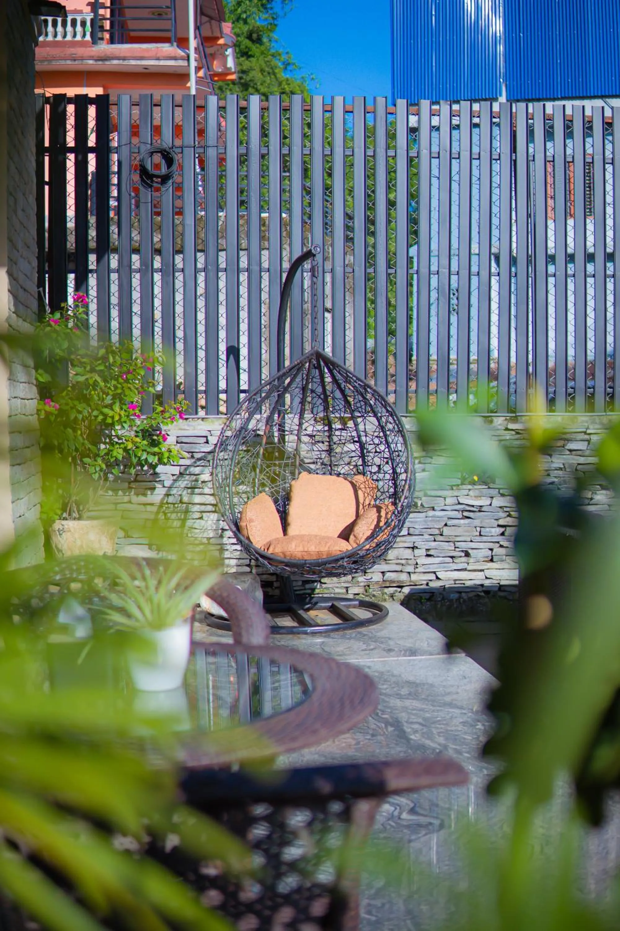 Seating area in Pokhara Boutique Hotel