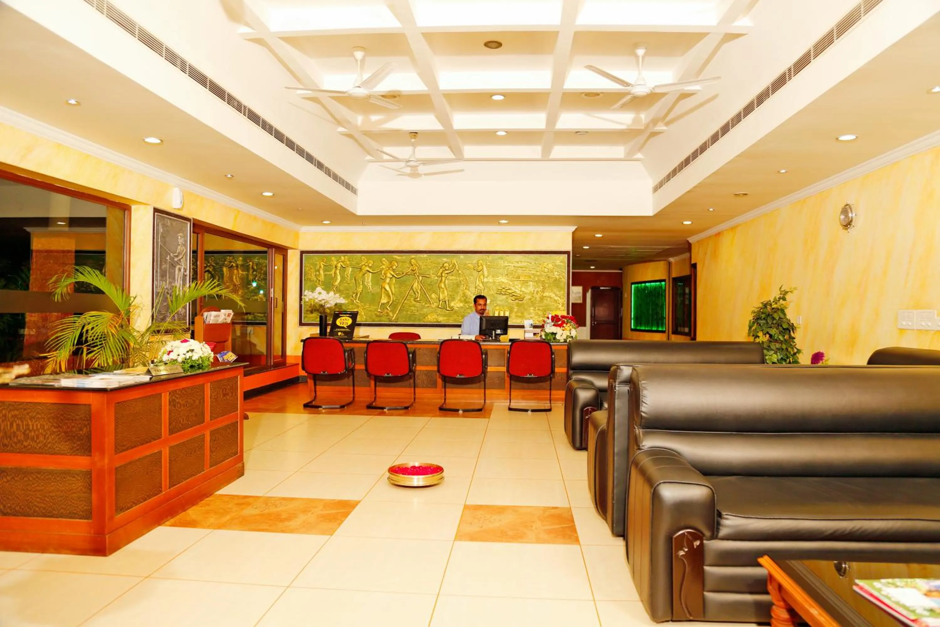 Lobby or reception in Green Fields Kumarakom