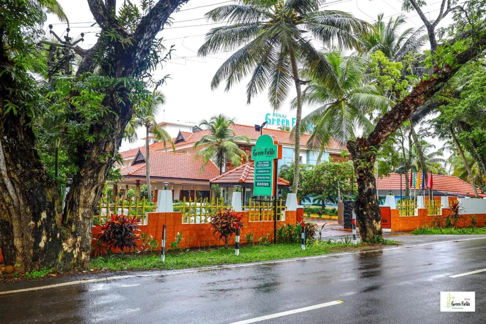Street view in Green Fields Kumarakom