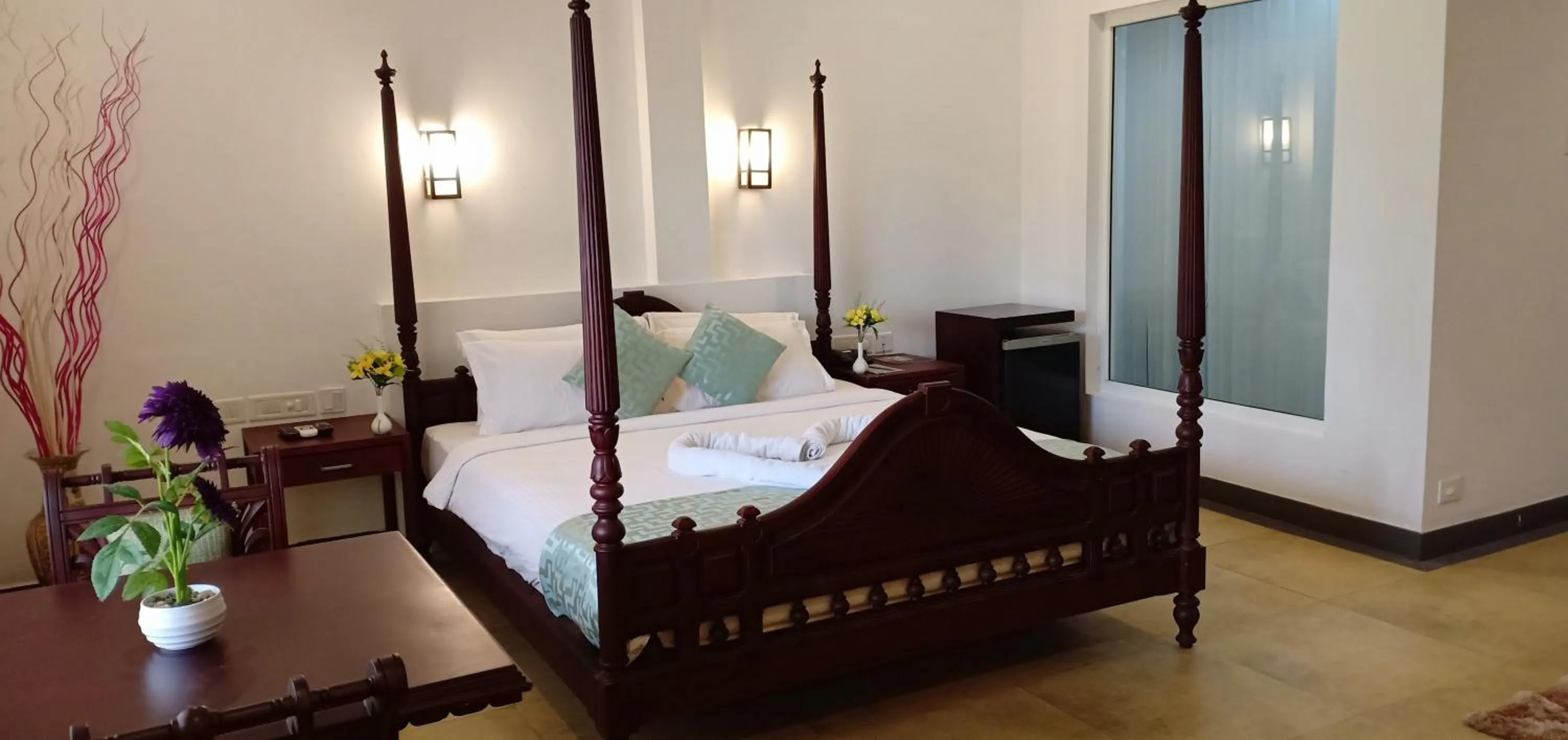 Bed in Green Fields Kumarakom