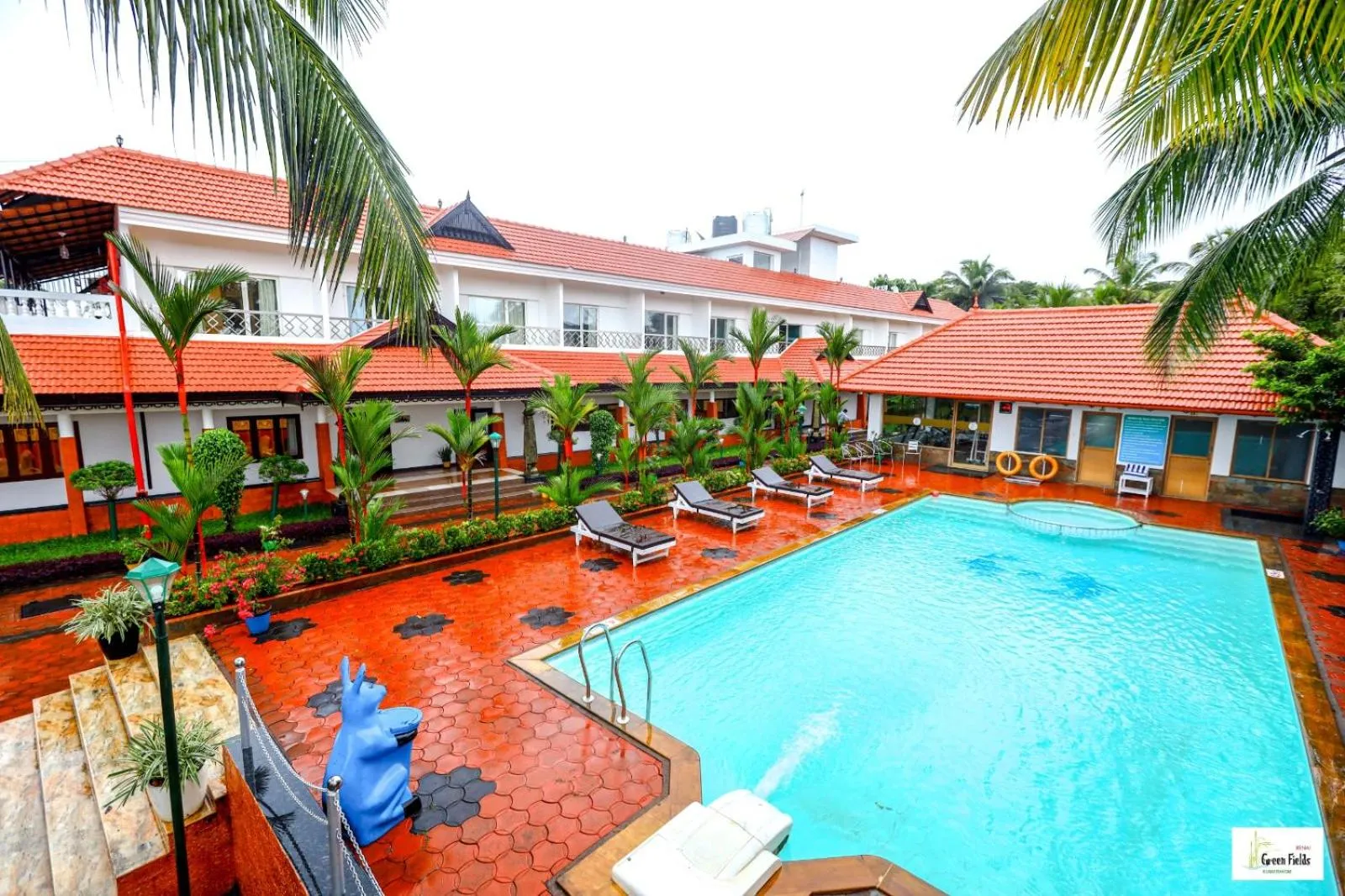 Property building in Green Fields Kumarakom