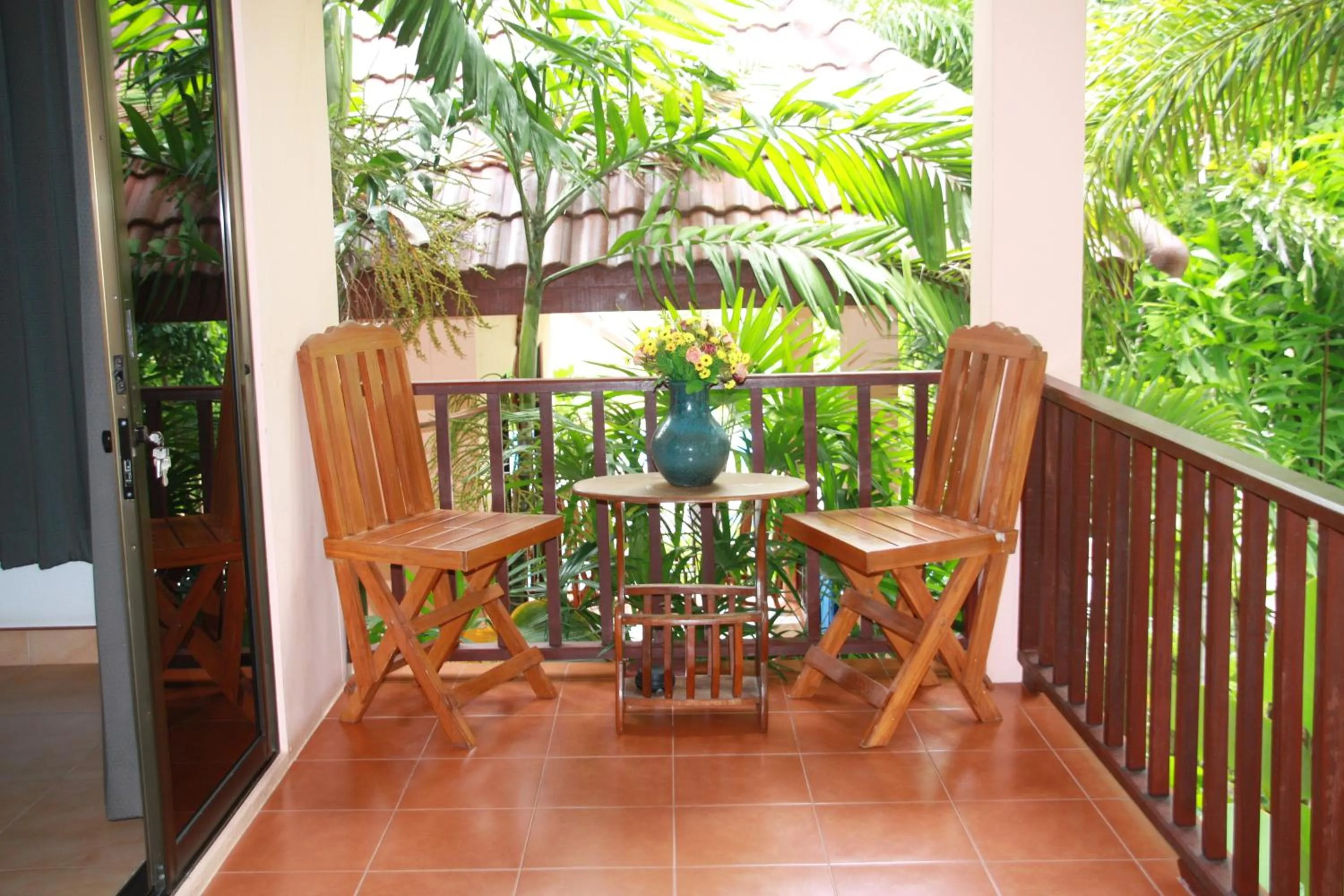 Patio in Baan Vanida Garden Resort