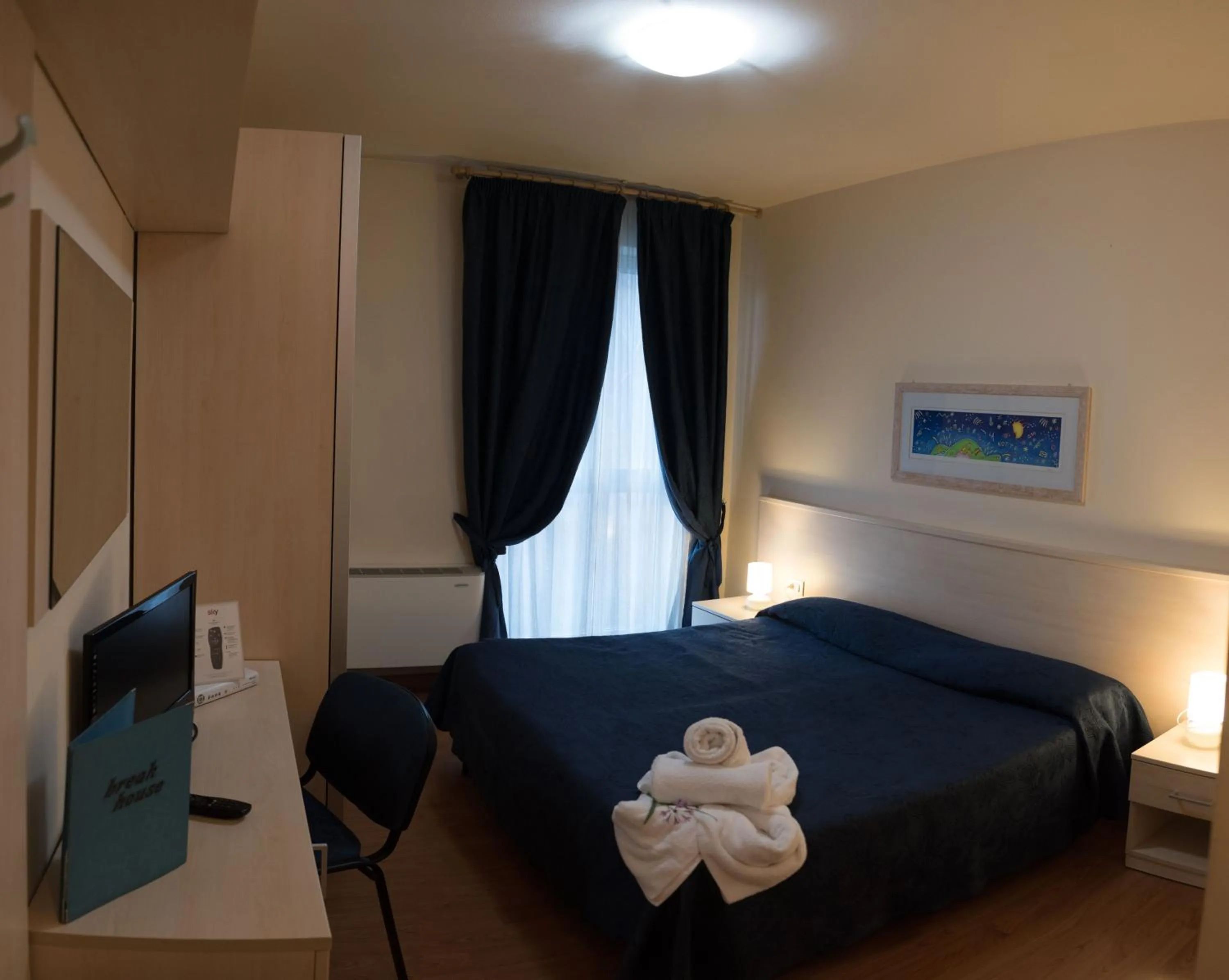 Bedroom, Bed in Hotel Break House Ristorante