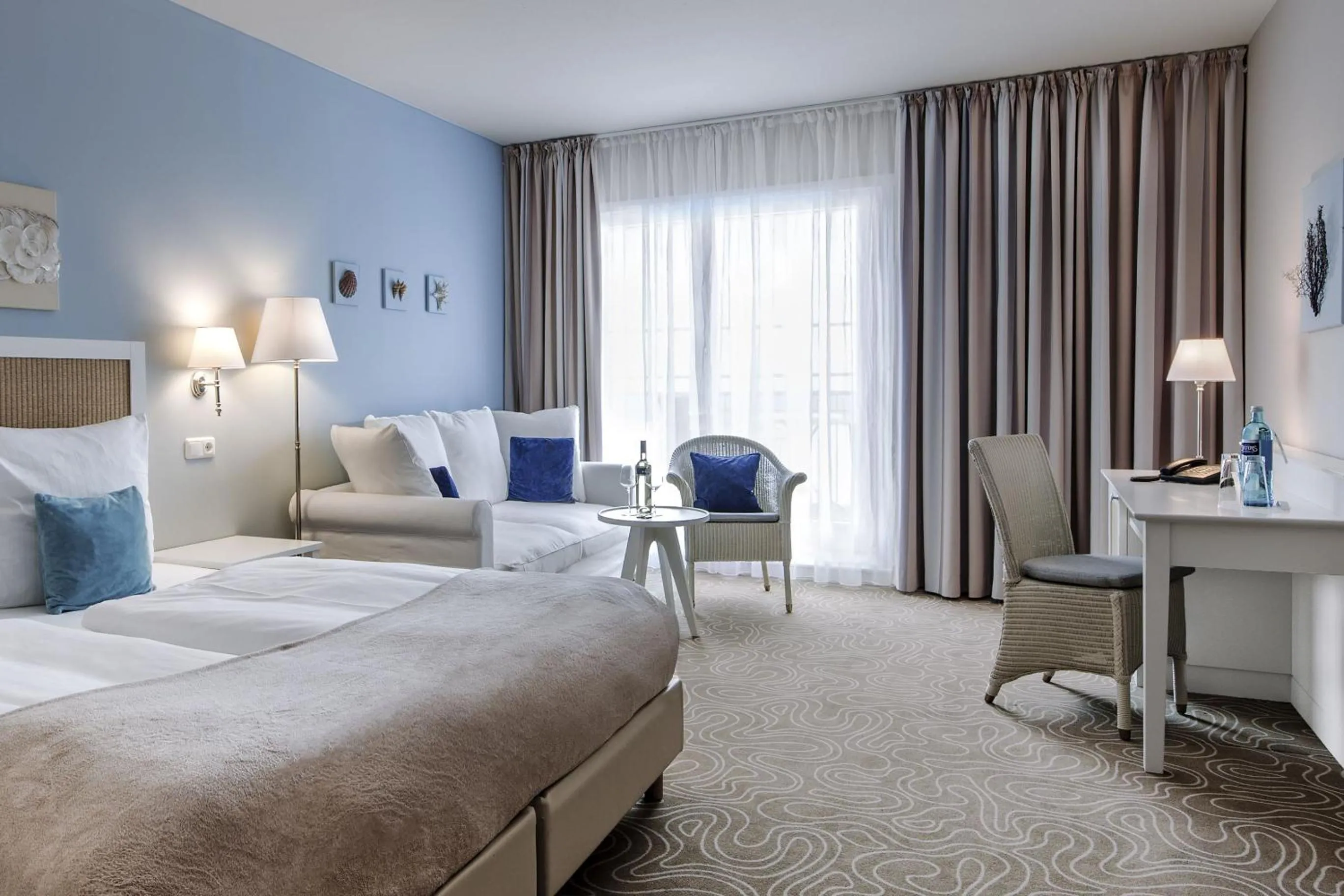 Photo of the whole room, Bed in Mein Strandhaus - Hotel, Restaurant & Schwimmbad