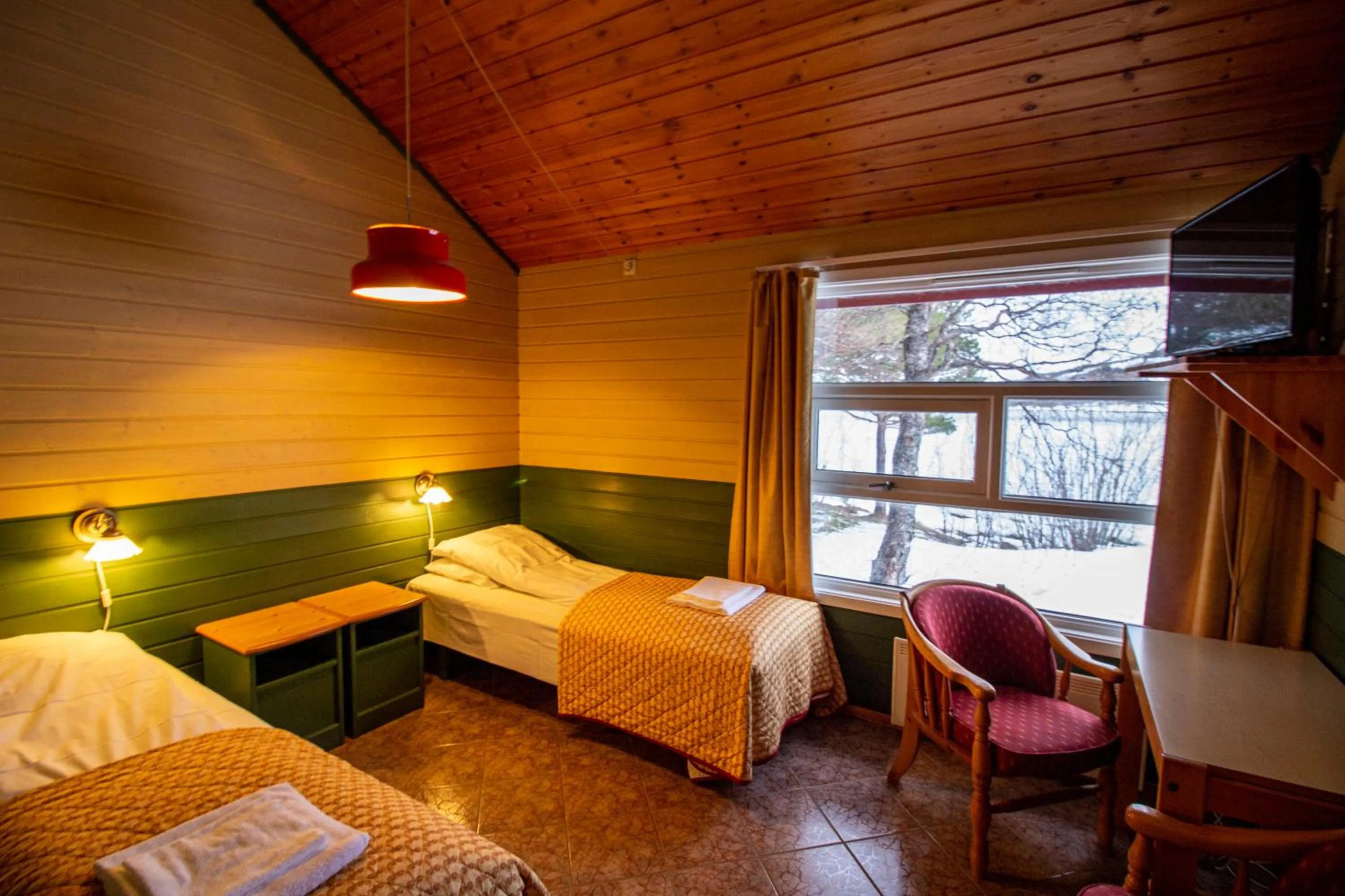 Bed in Tysfjord Hotel