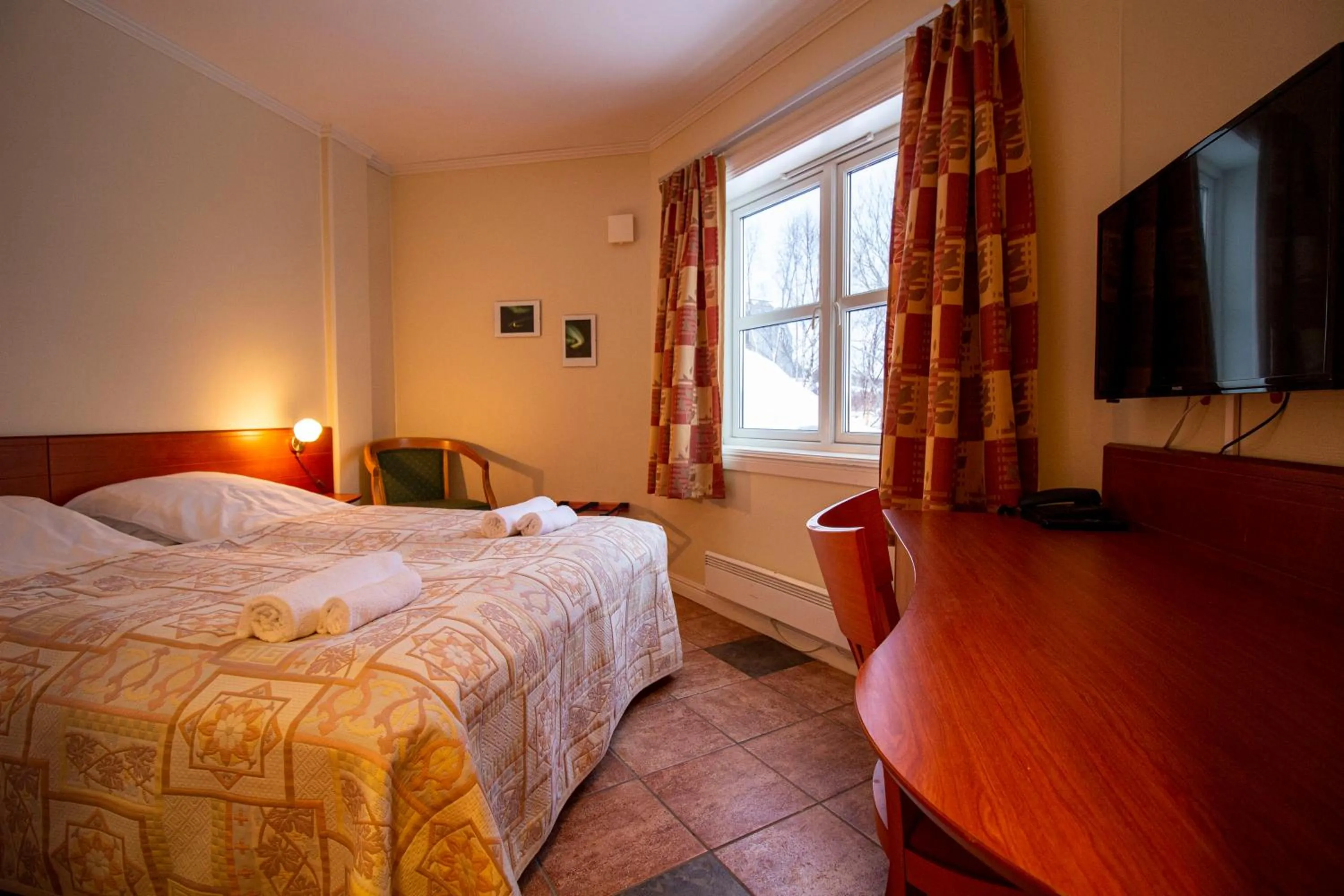 Bed in Tysfjord Hotel