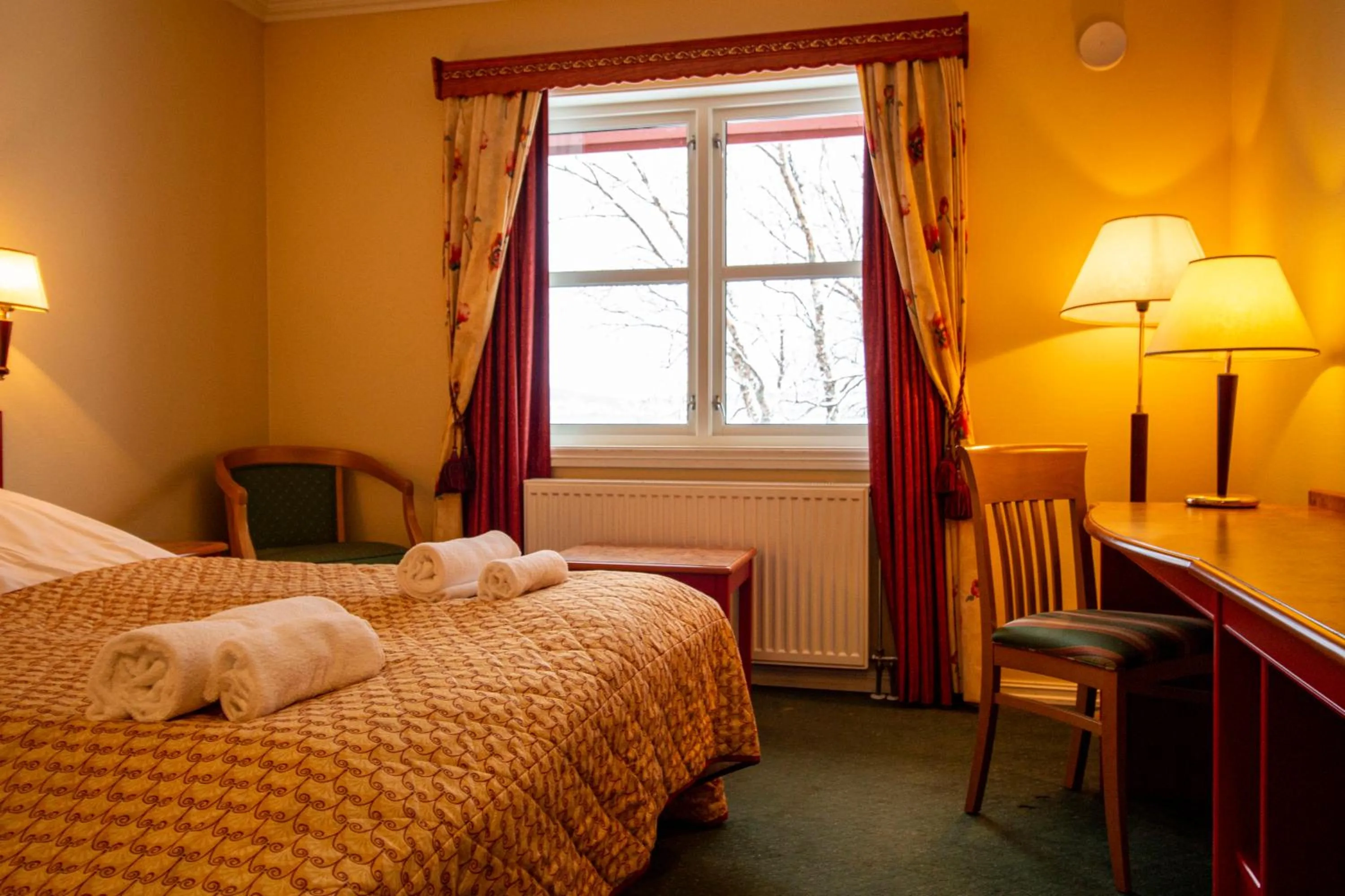 Bed in Tysfjord Hotel