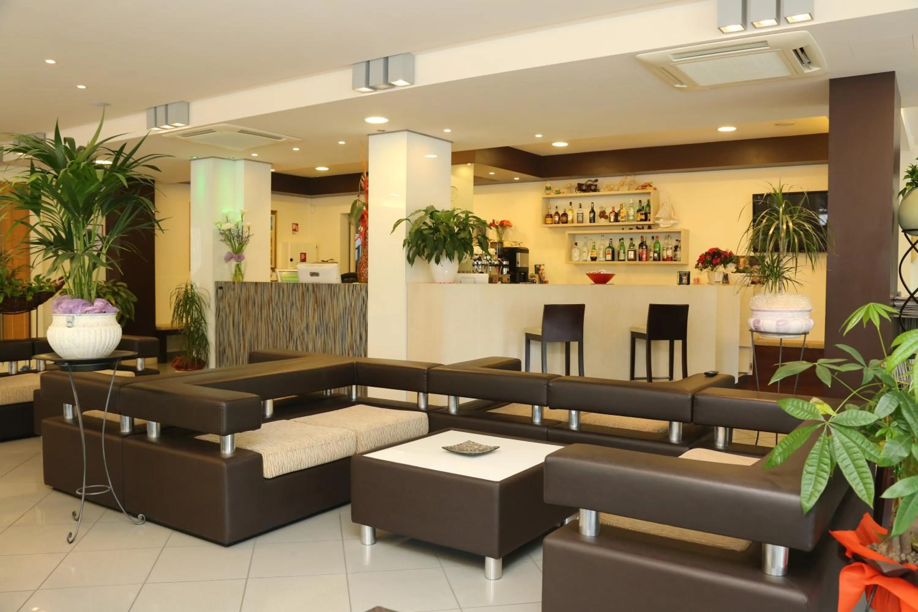 Communal lounge/ TV room in Hotel Ambra