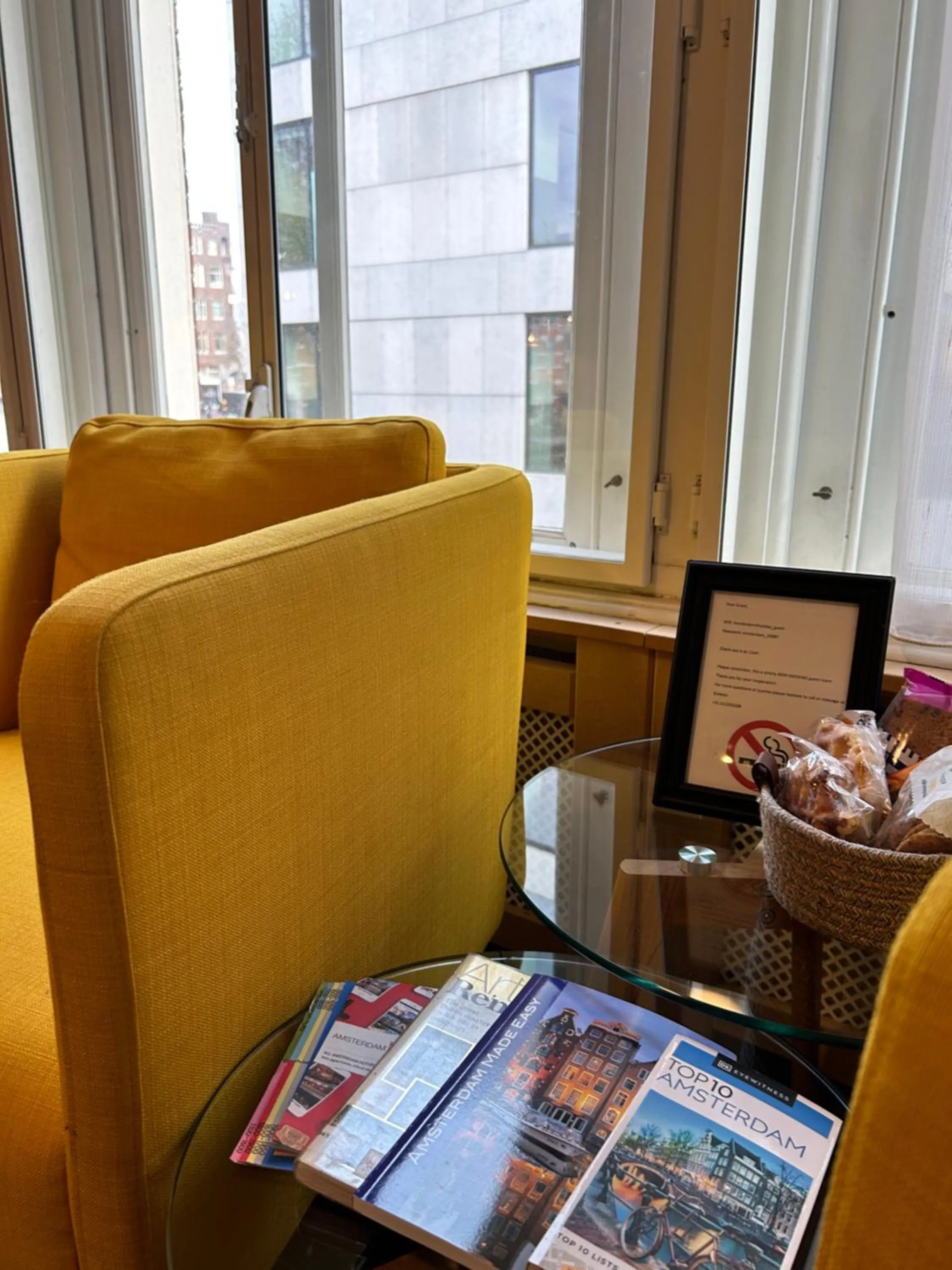 Seating area in Amsterdam 4 Holiday GuestRooms