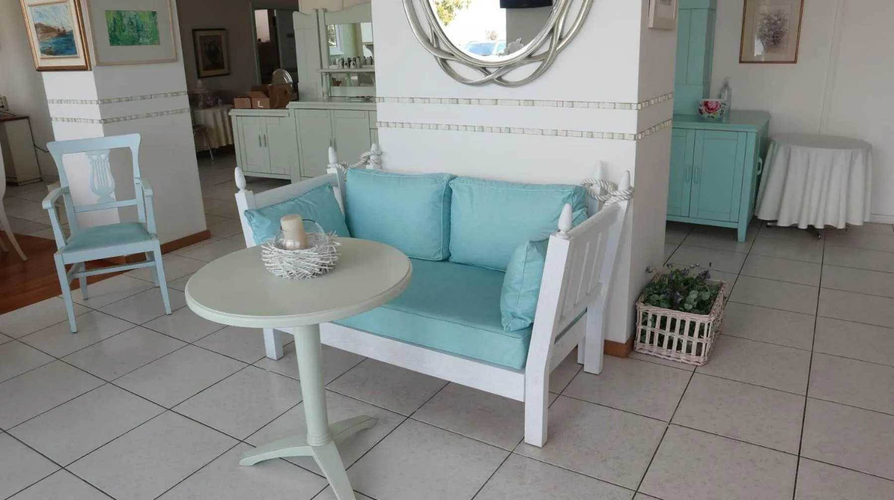 Lobby or reception in Hotel Timoleon