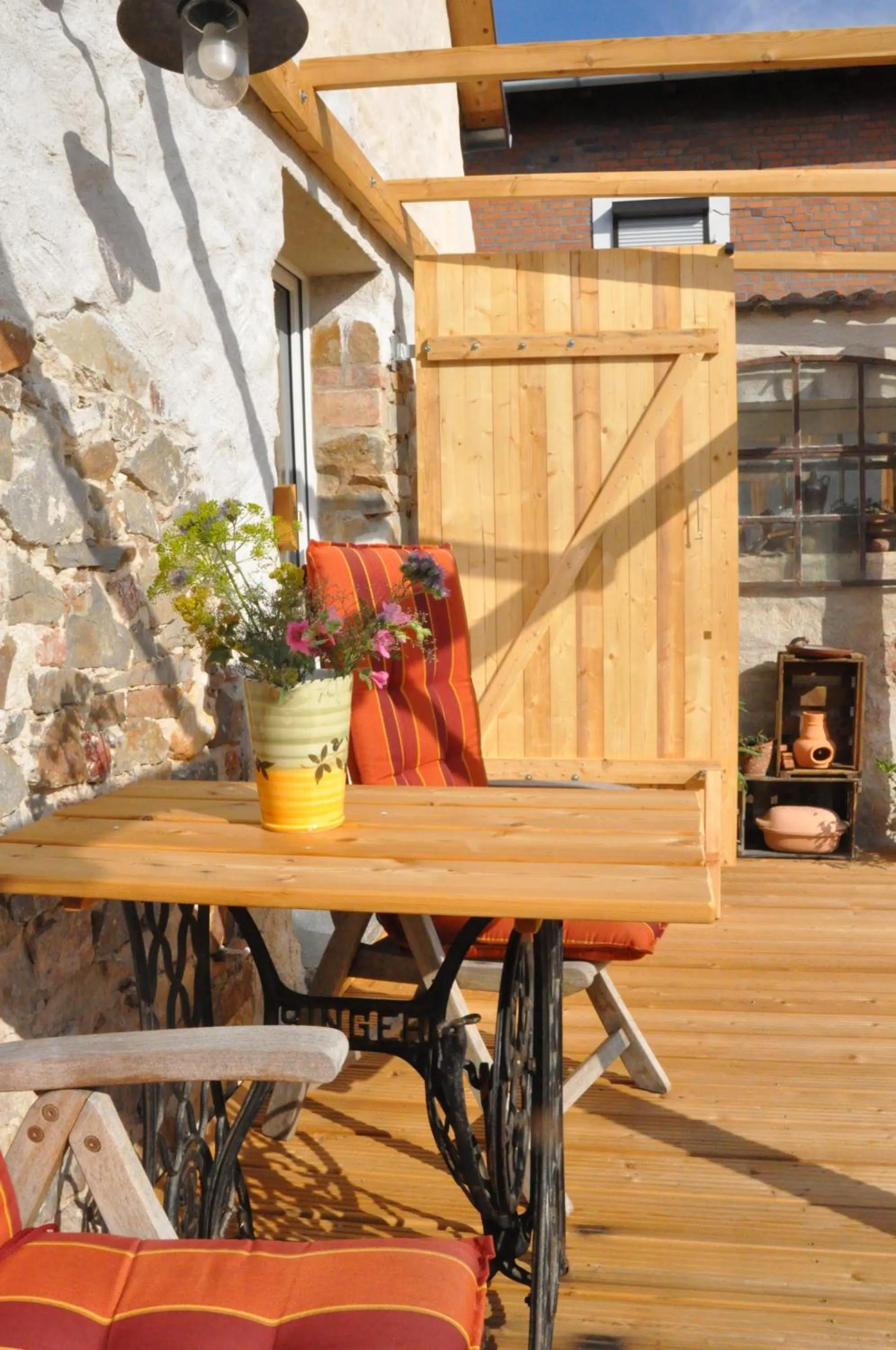 Balcony/Terrace in Pension (FW) "Seeblick" am Stelzenhaus