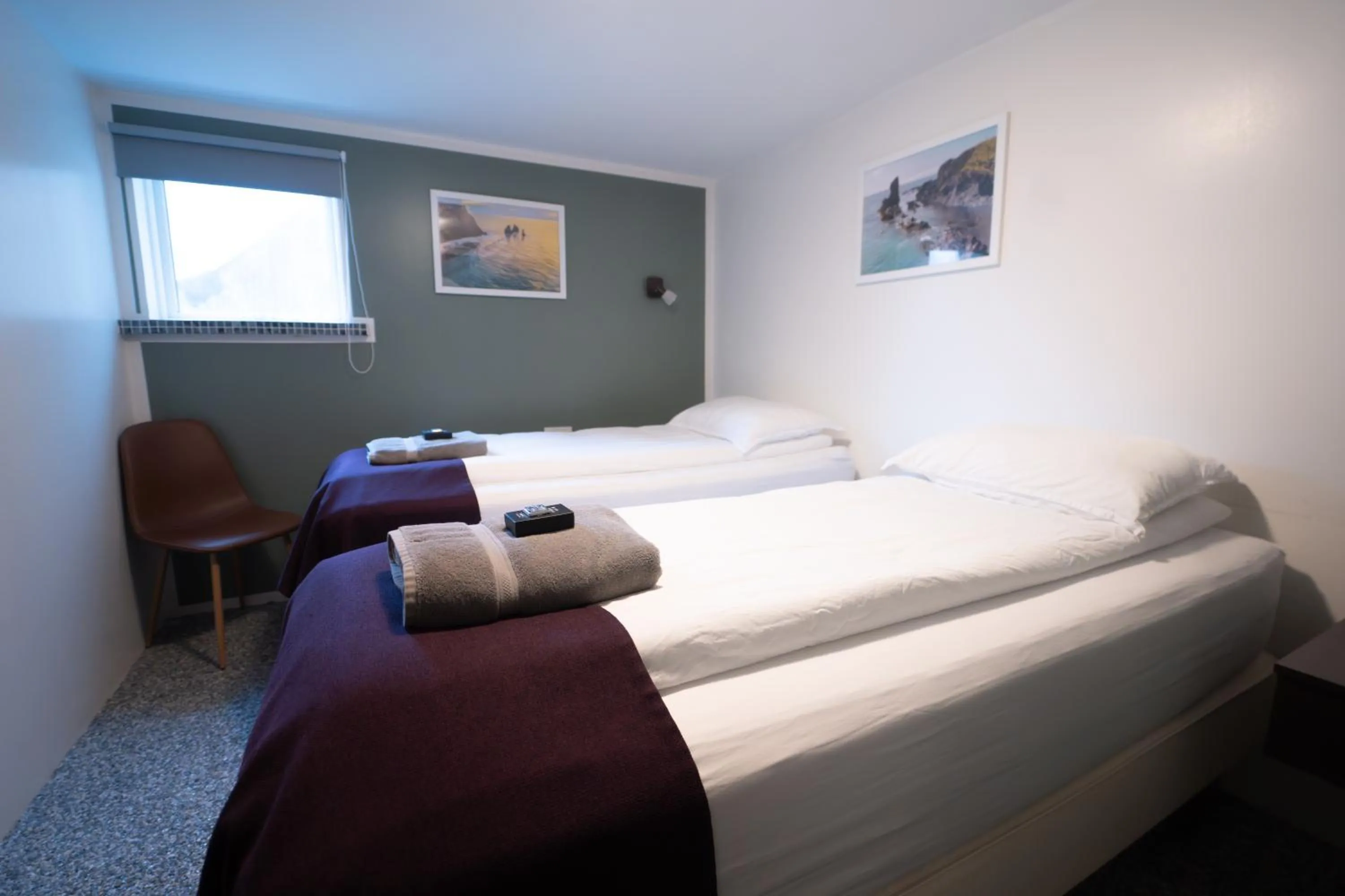 Bed in Vik Tröll Hotel