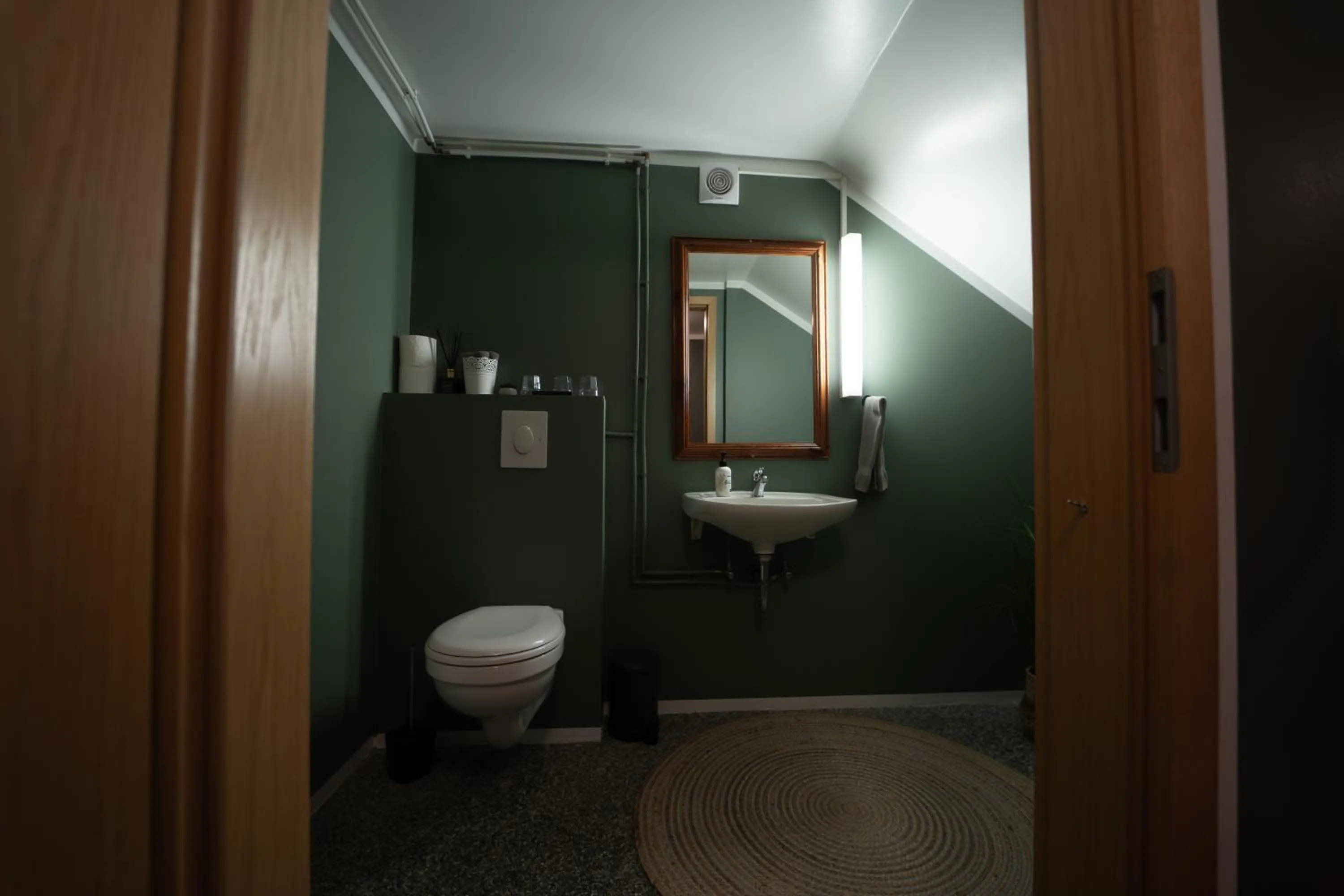 Toilet in Vik Tröll Hotel