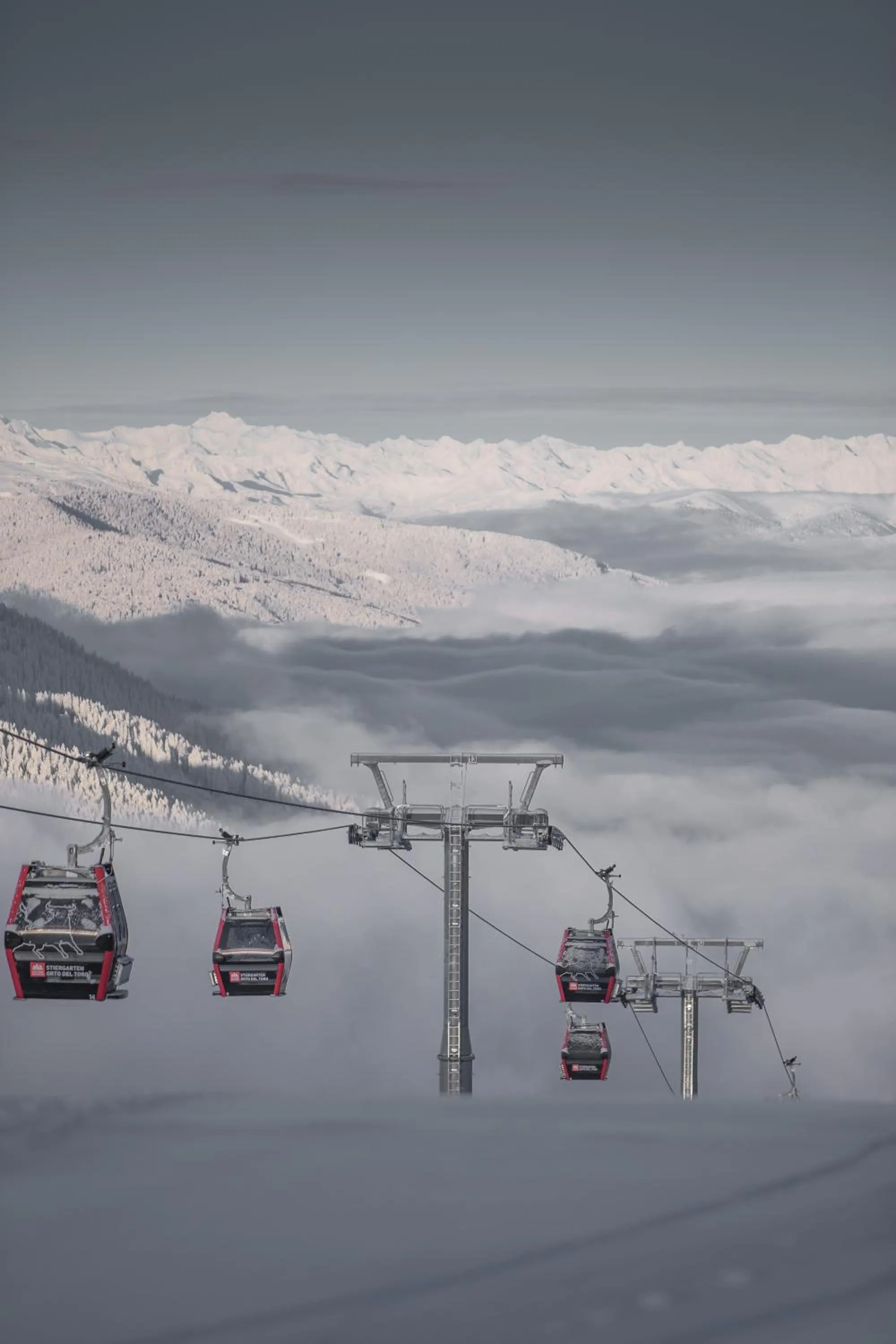 Skiing in Loewe Dolomites