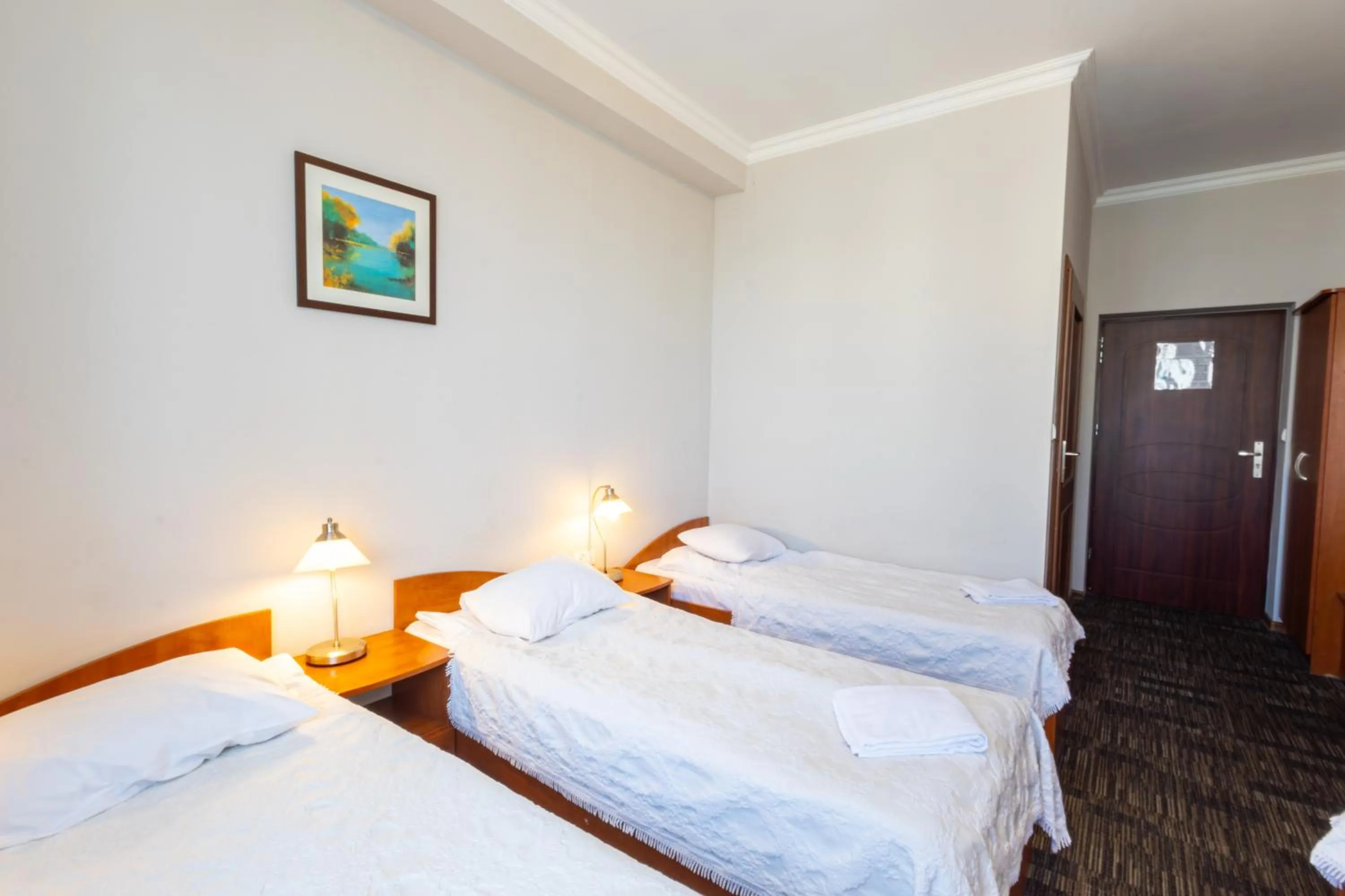 Bed in Noclegi Stadion Bed & Breakfast