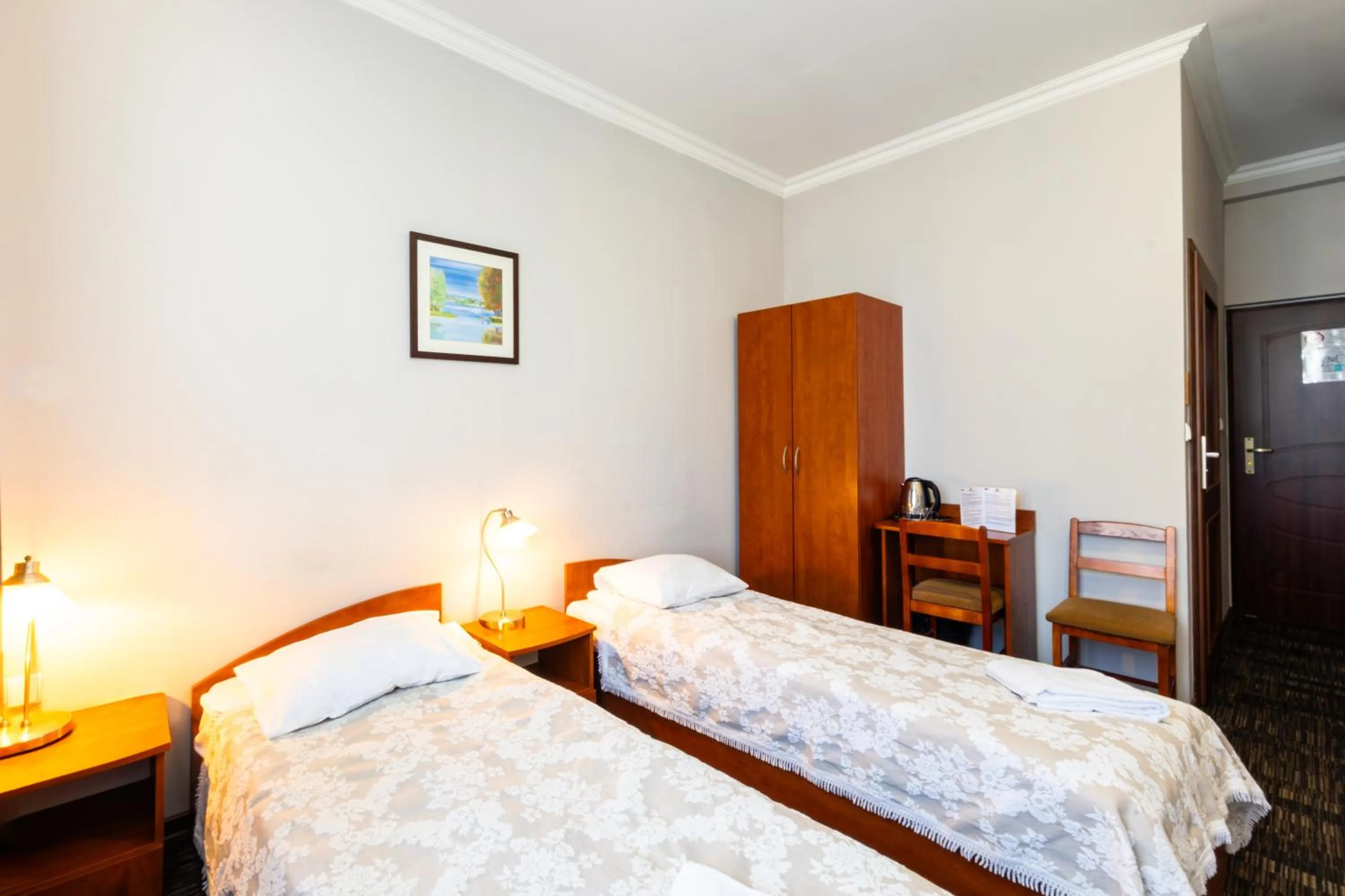 Bed in Noclegi Stadion Bed & Breakfast